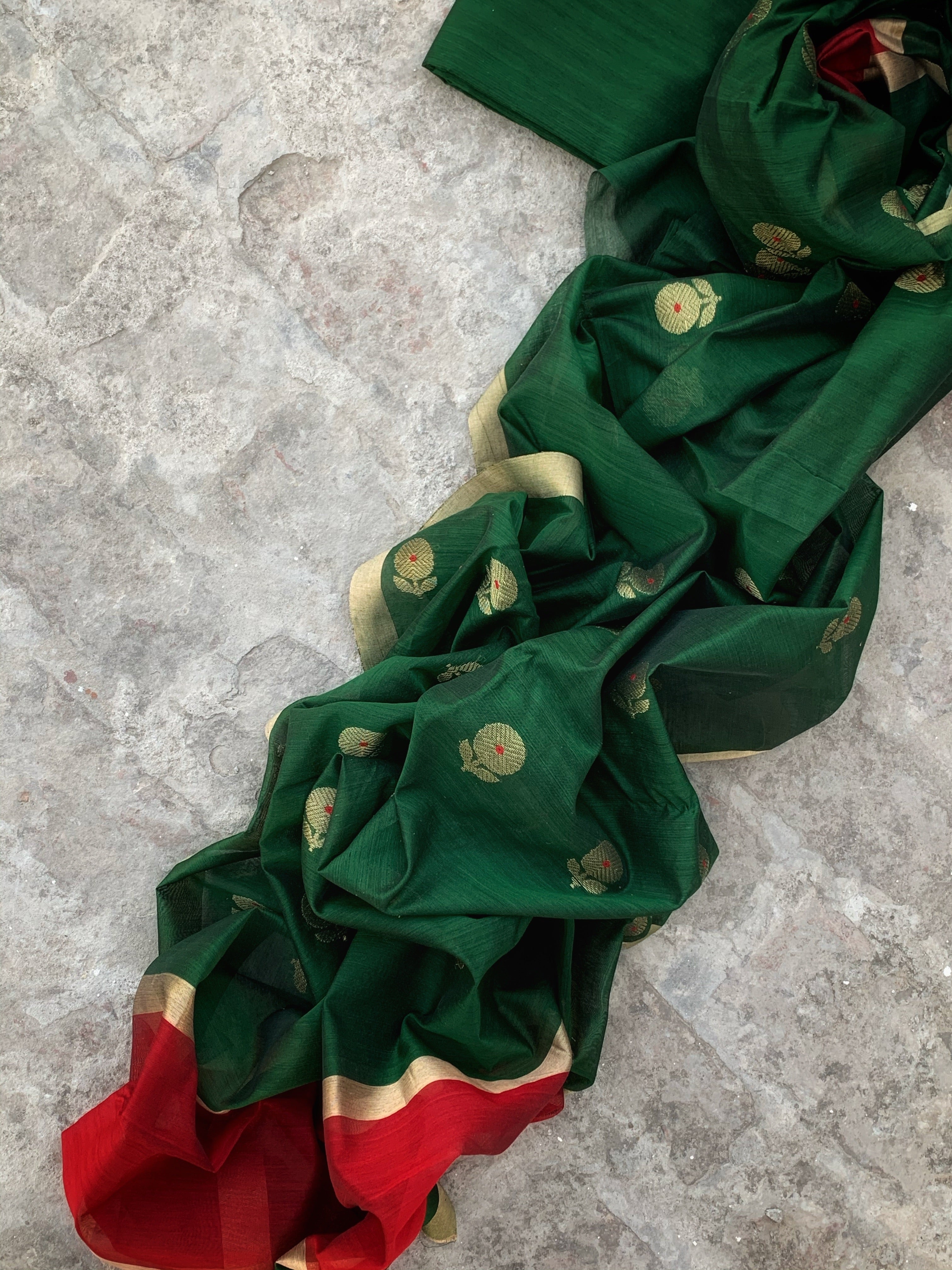 Handwoven Chanderi Kurta Dupatta Set
