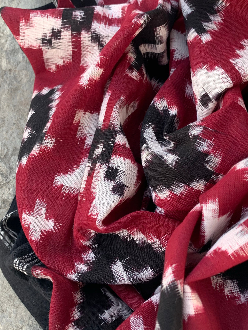 Handwoven Ikat Kurta  Dupatta set