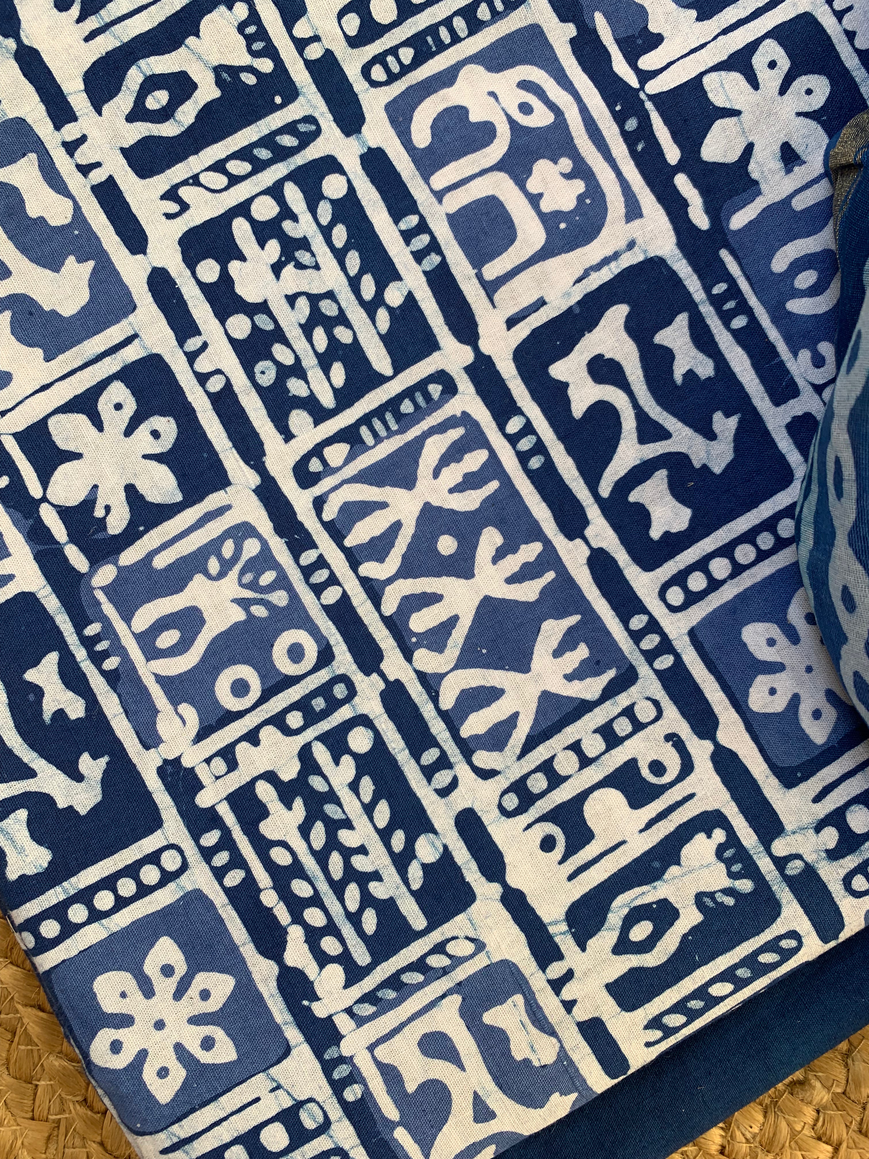 Handblock Batik Cotton Chanderi Suit