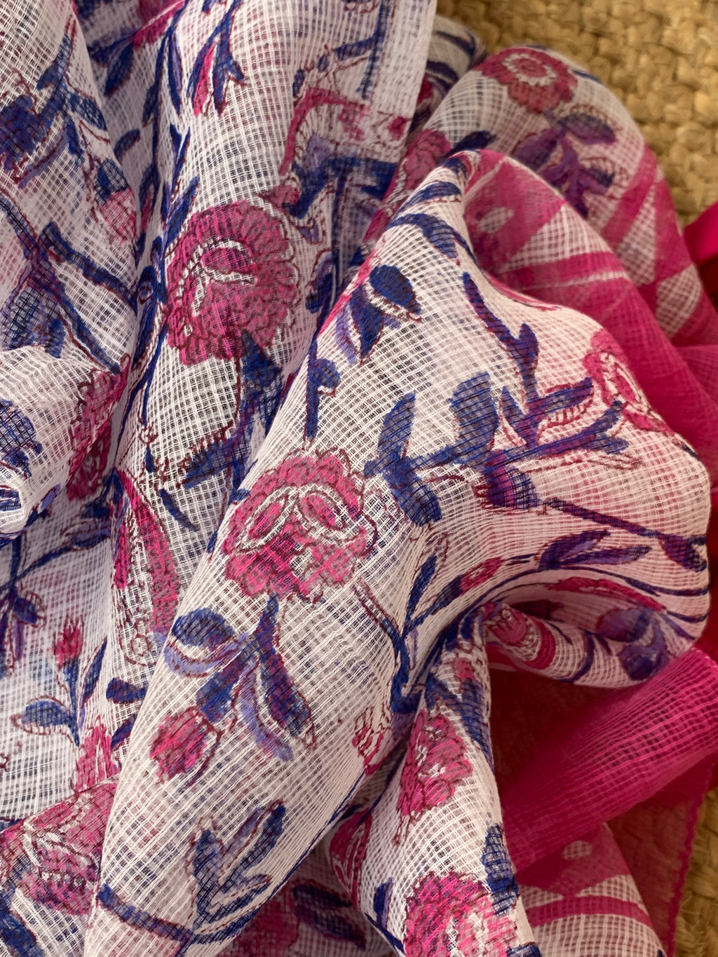 Handcrafted Cotton Kota Dupatta Suit