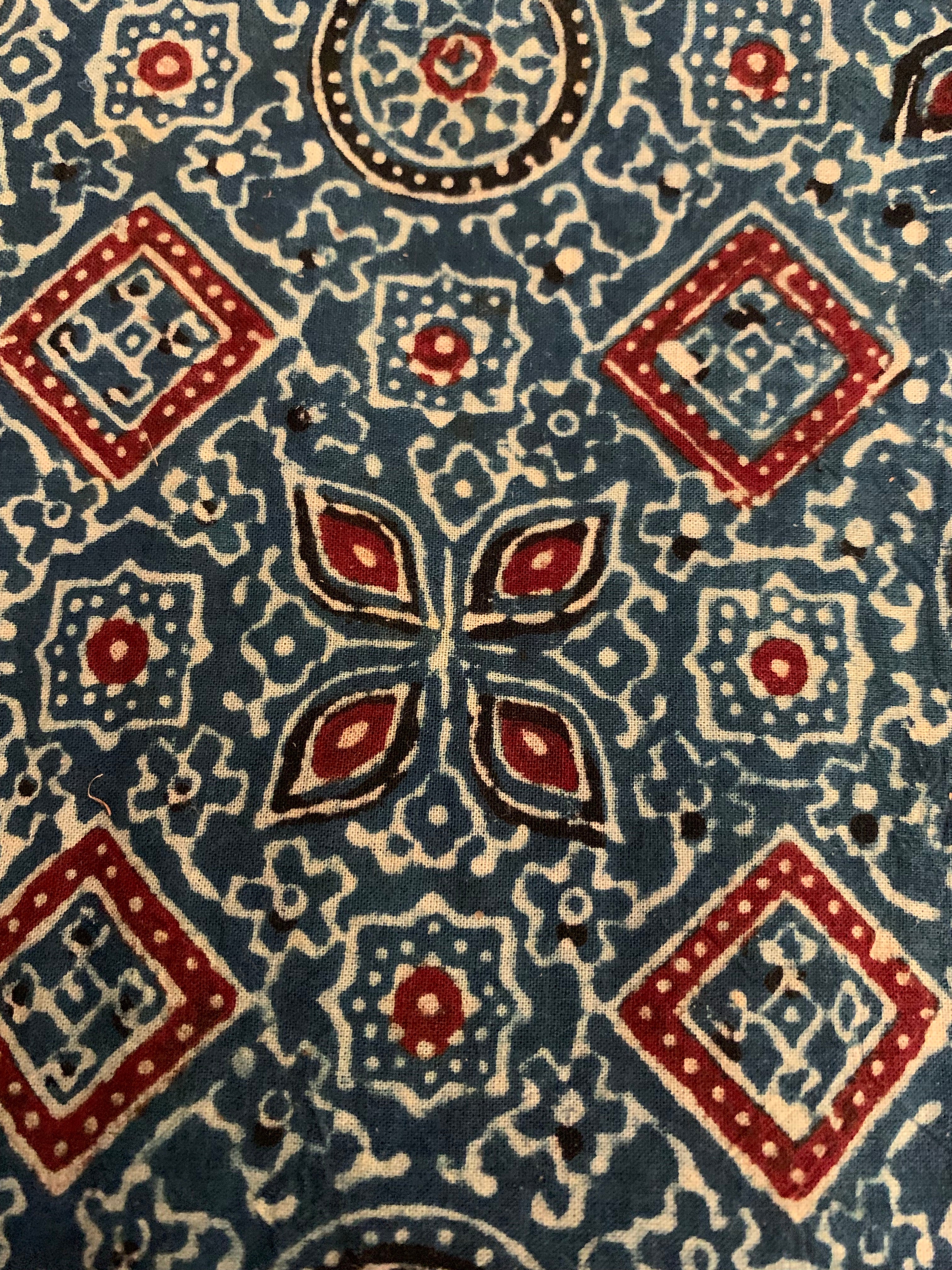 Handblock Ajrakh Suit