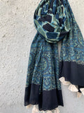 Handblock Ajrakh Dupatta