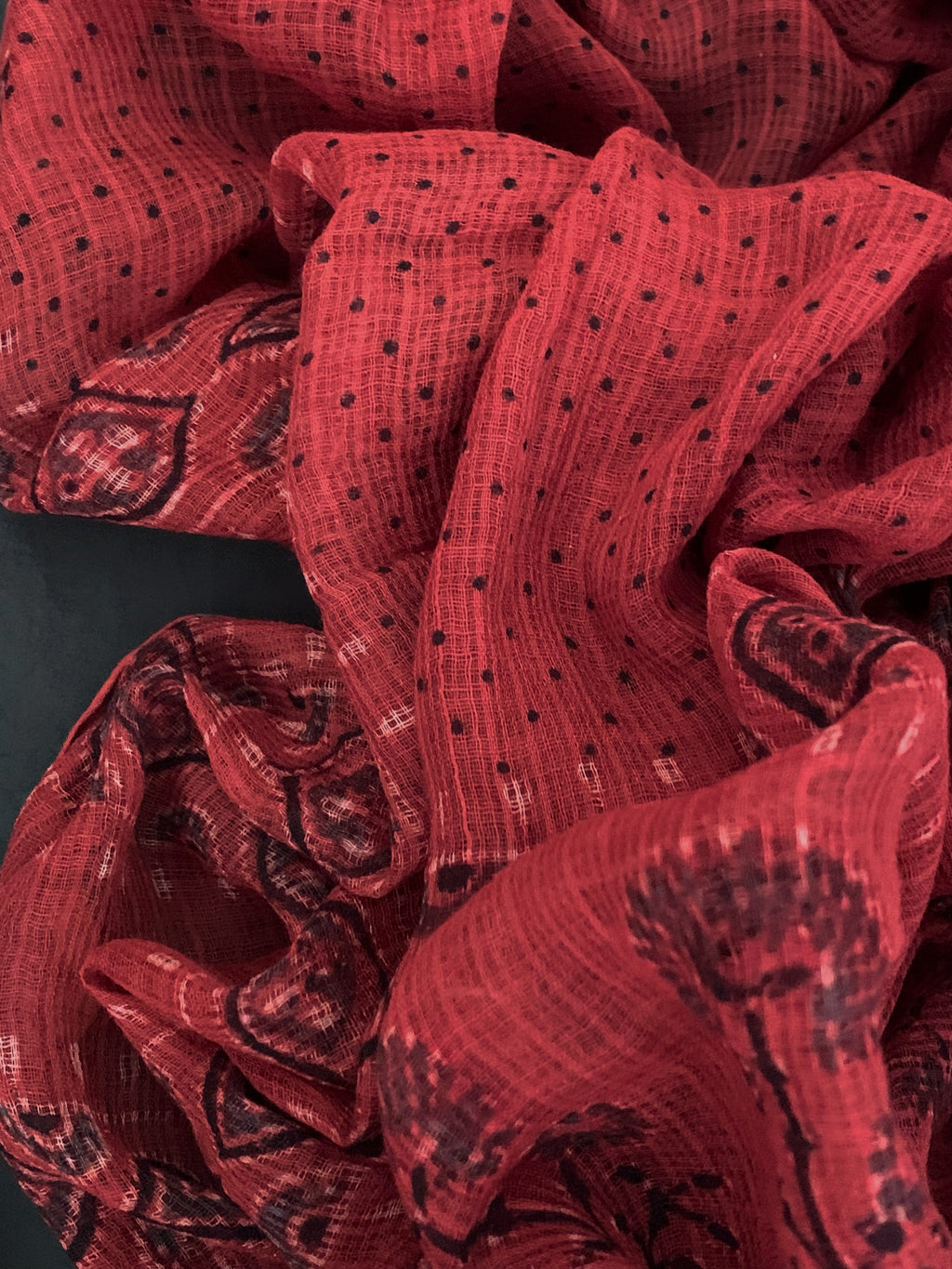 Handblock Ajrakh Cotton Kota Suit