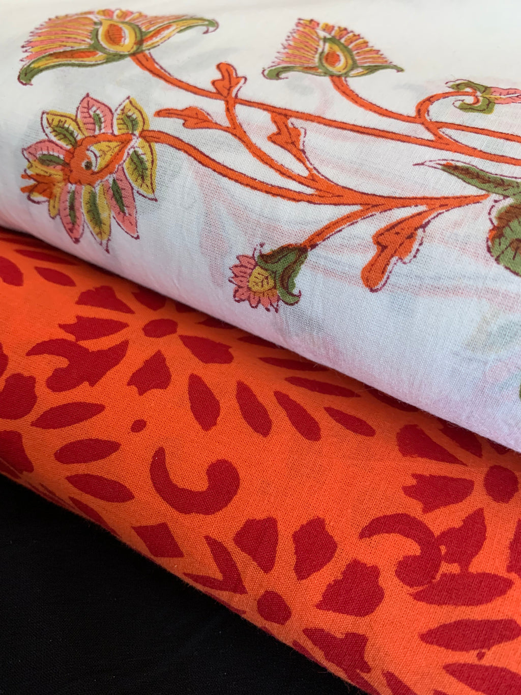 Handblock Cotton Kurta Bottom Set
