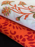 Handblock Cotton Kurta Bottom Set