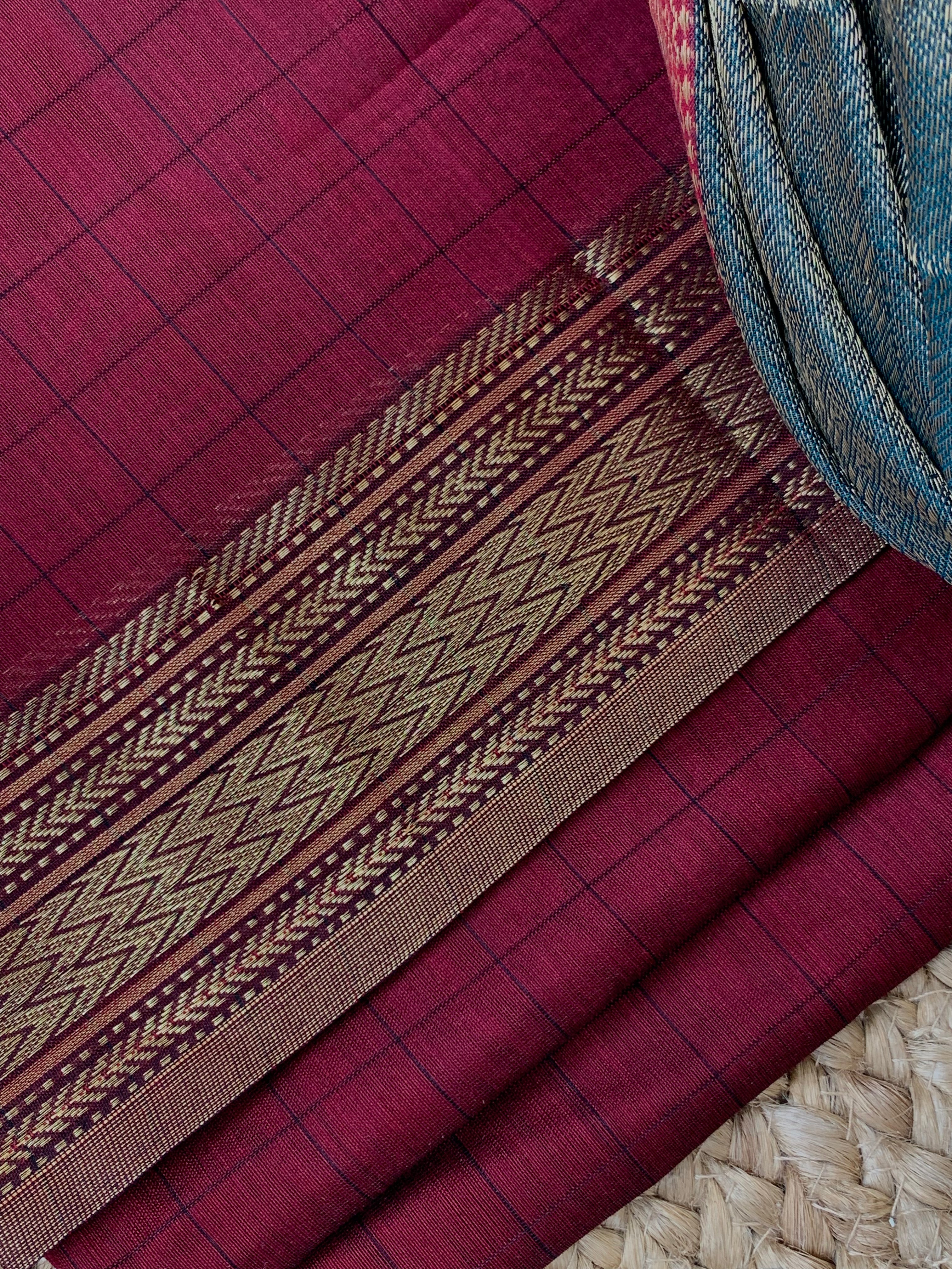 Handwoven Maheshwari Kurta dupatta set