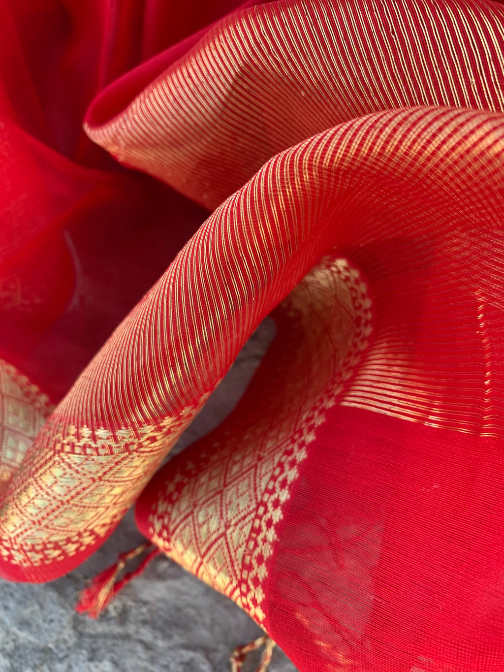 Handwoven Maheshwari Kurta dupatta set