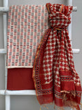 Handcrafted Cotton Chanderi Suit