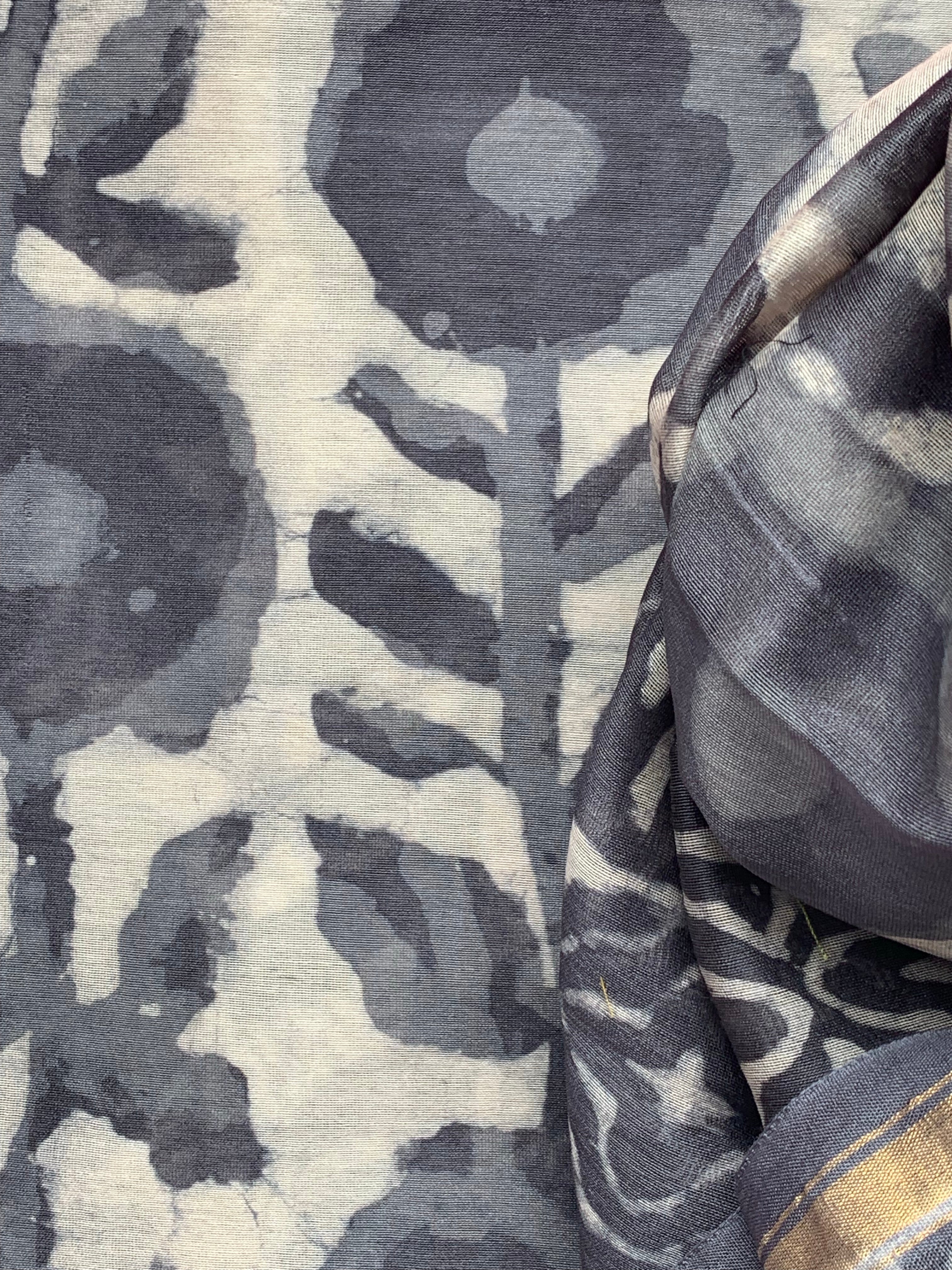 Handblock Chanderi Suit