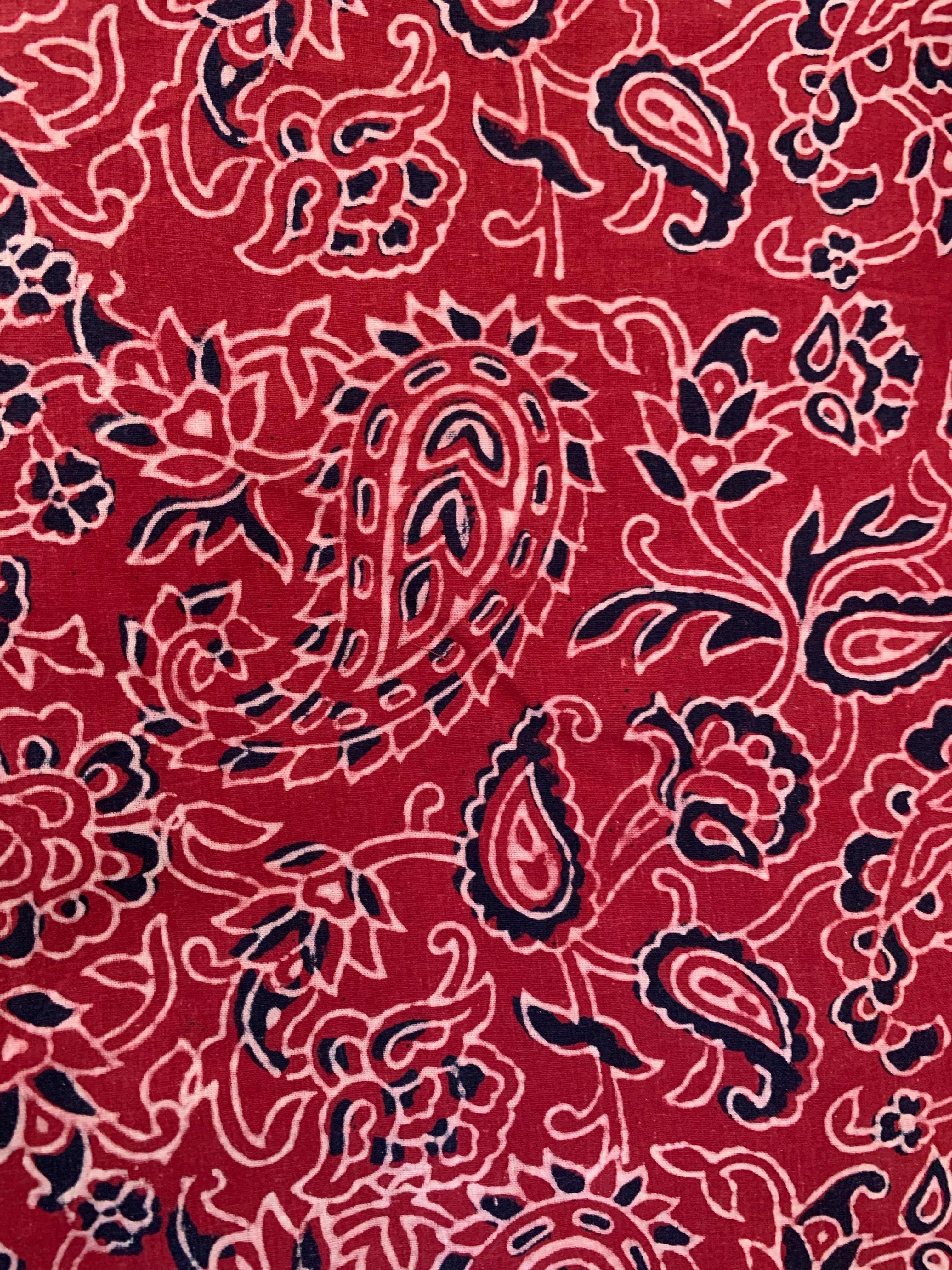 Hand Block Printed Cotton Kurta Bottom Set