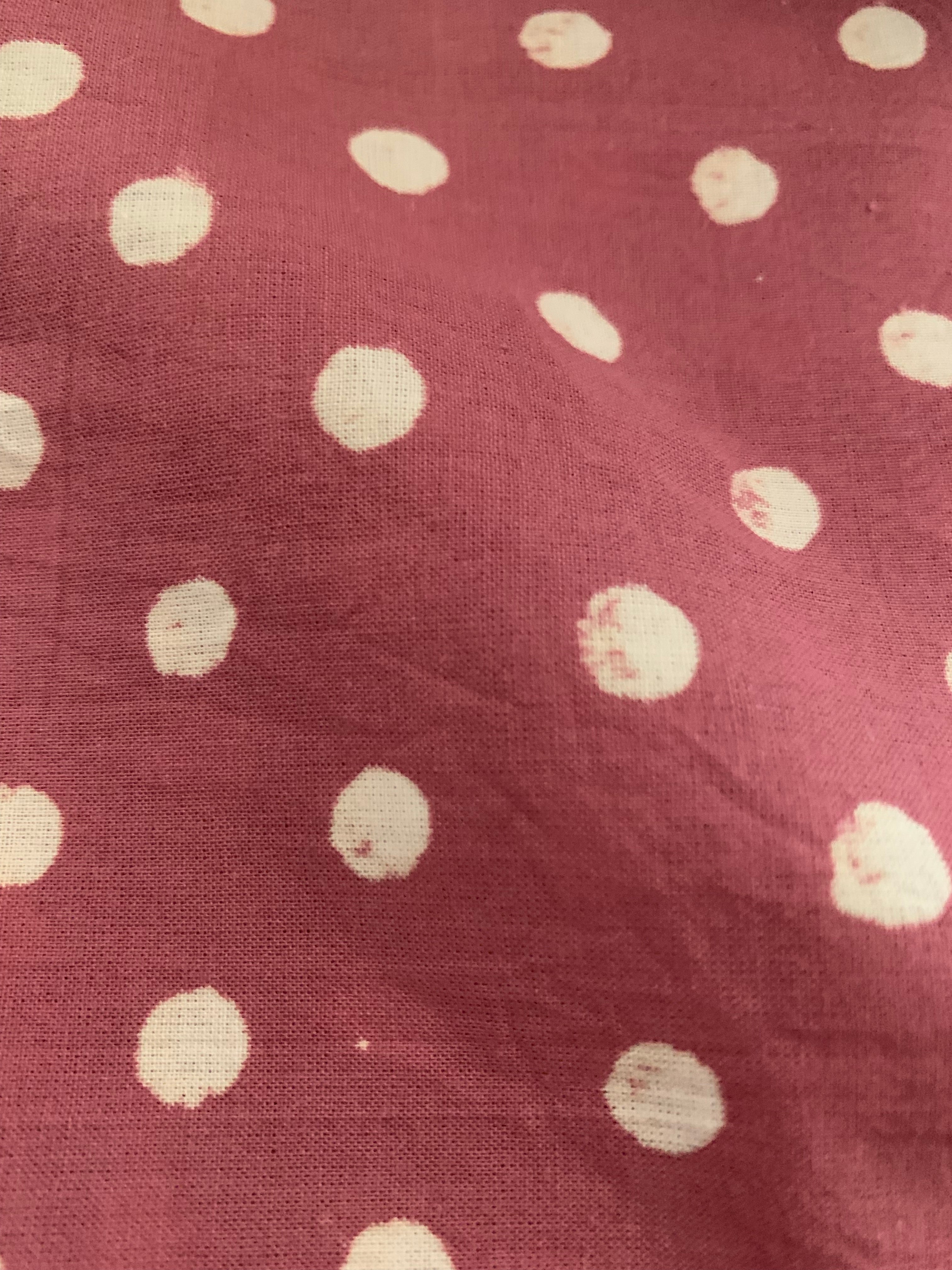 Hand Block Printed Bagru Azo free Dye Cotton Fabric 260/metre