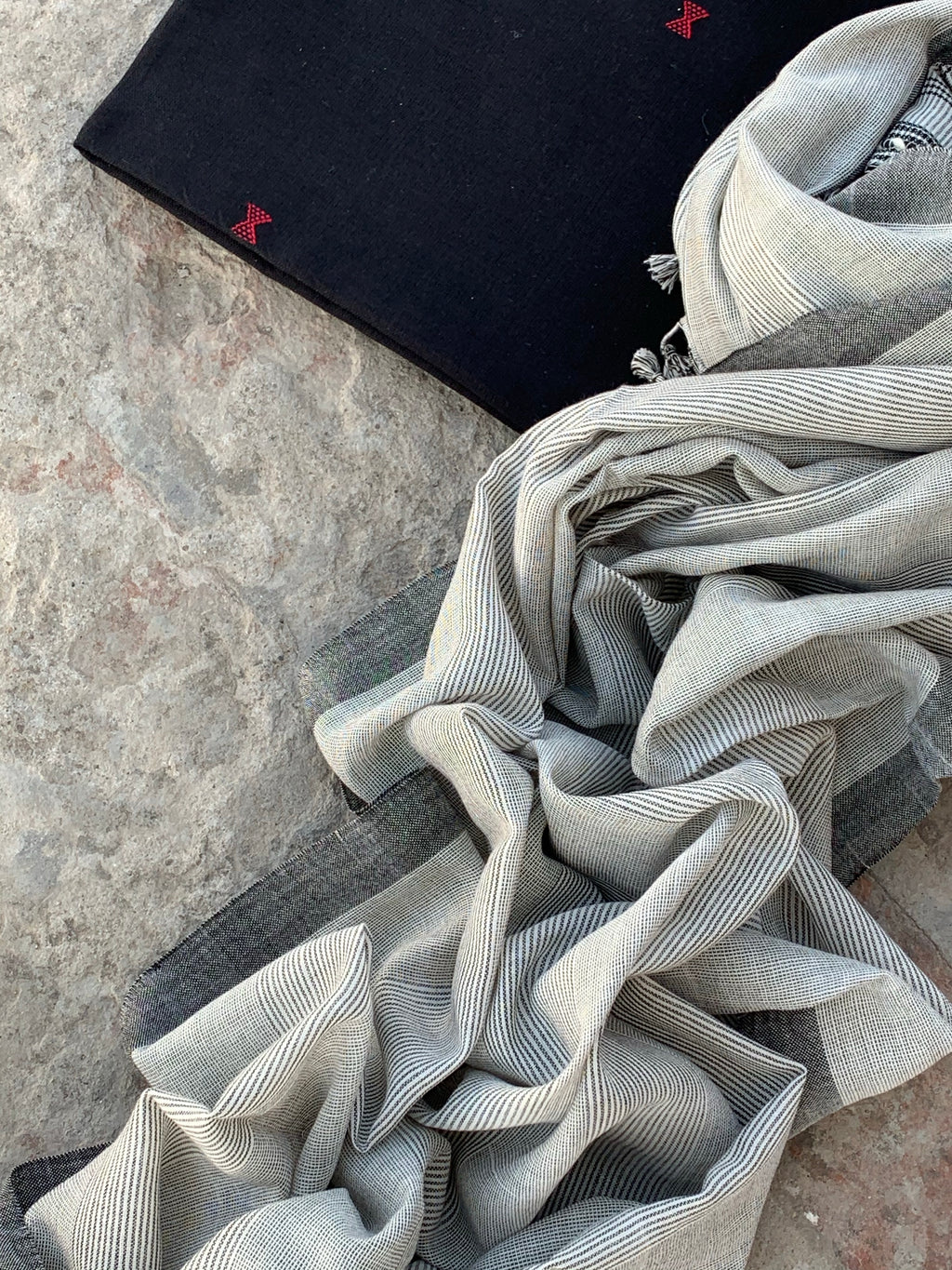 Handwoven Bhujodi Kurta Dupatta Set