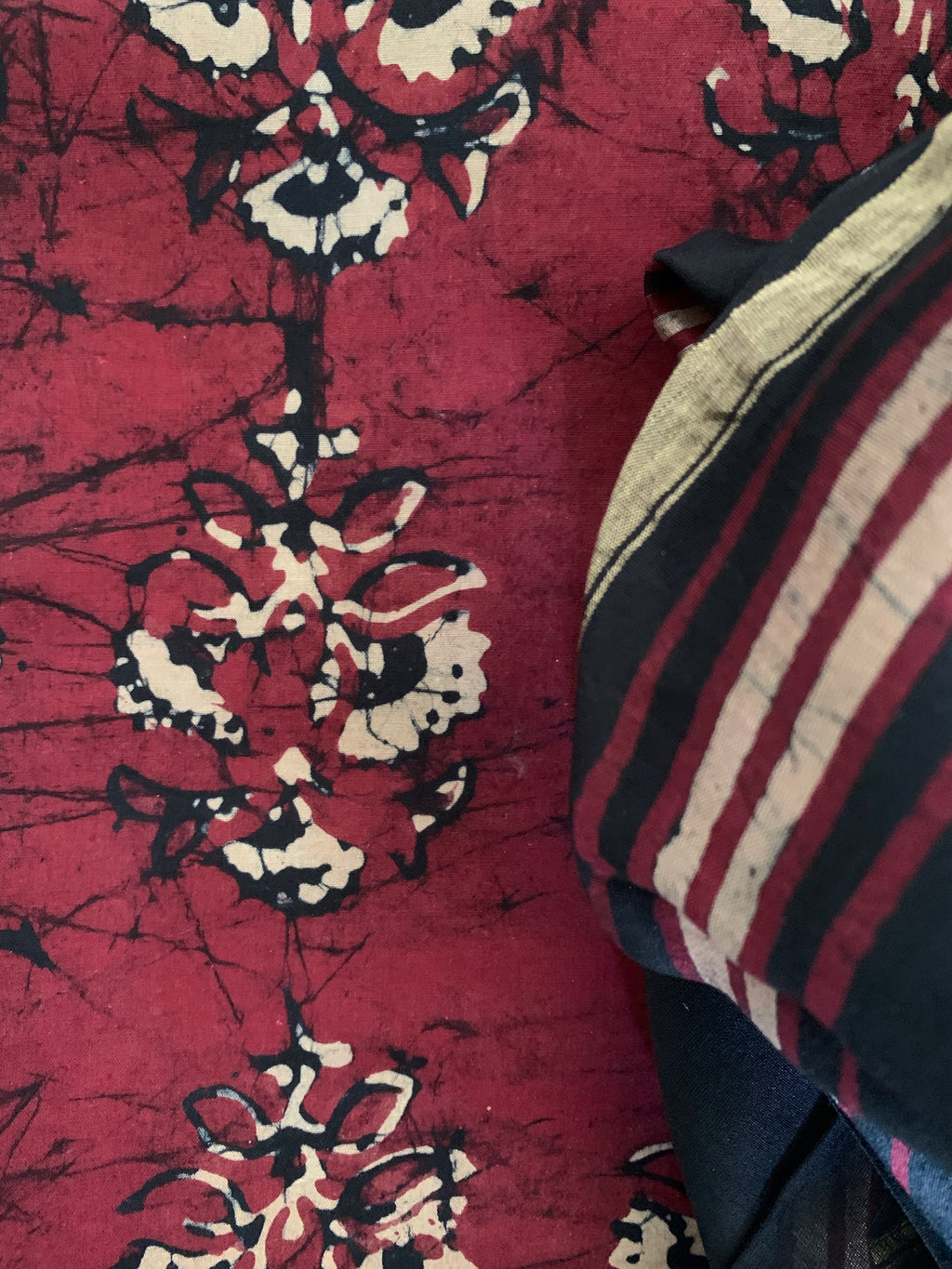 Handblock Batik Cotton Chanderi Suit