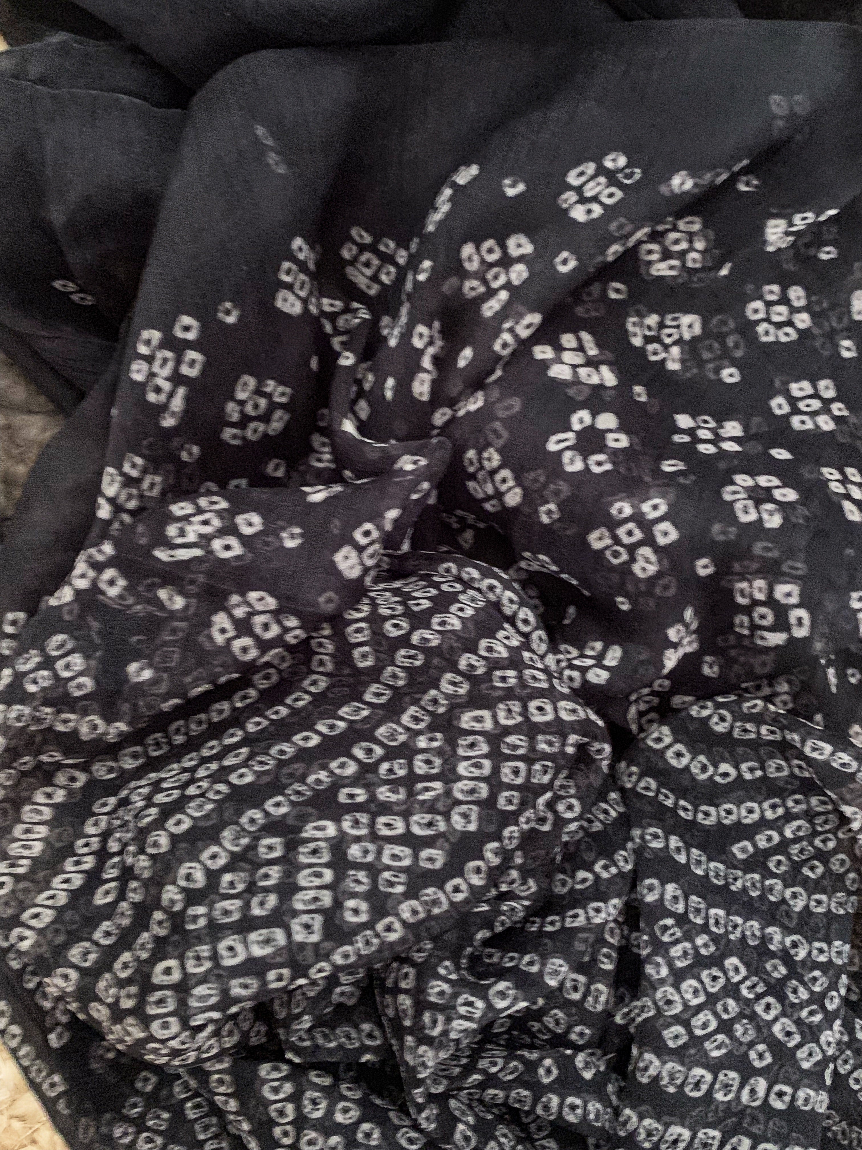 Black Wool Pashmina Suit