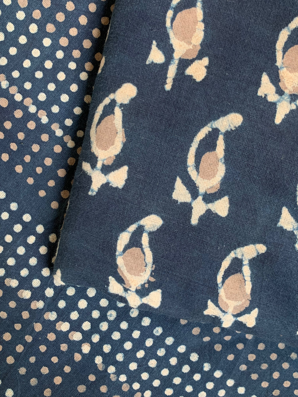 Handblock Printed Cotton Chanderi Dupatta Suit