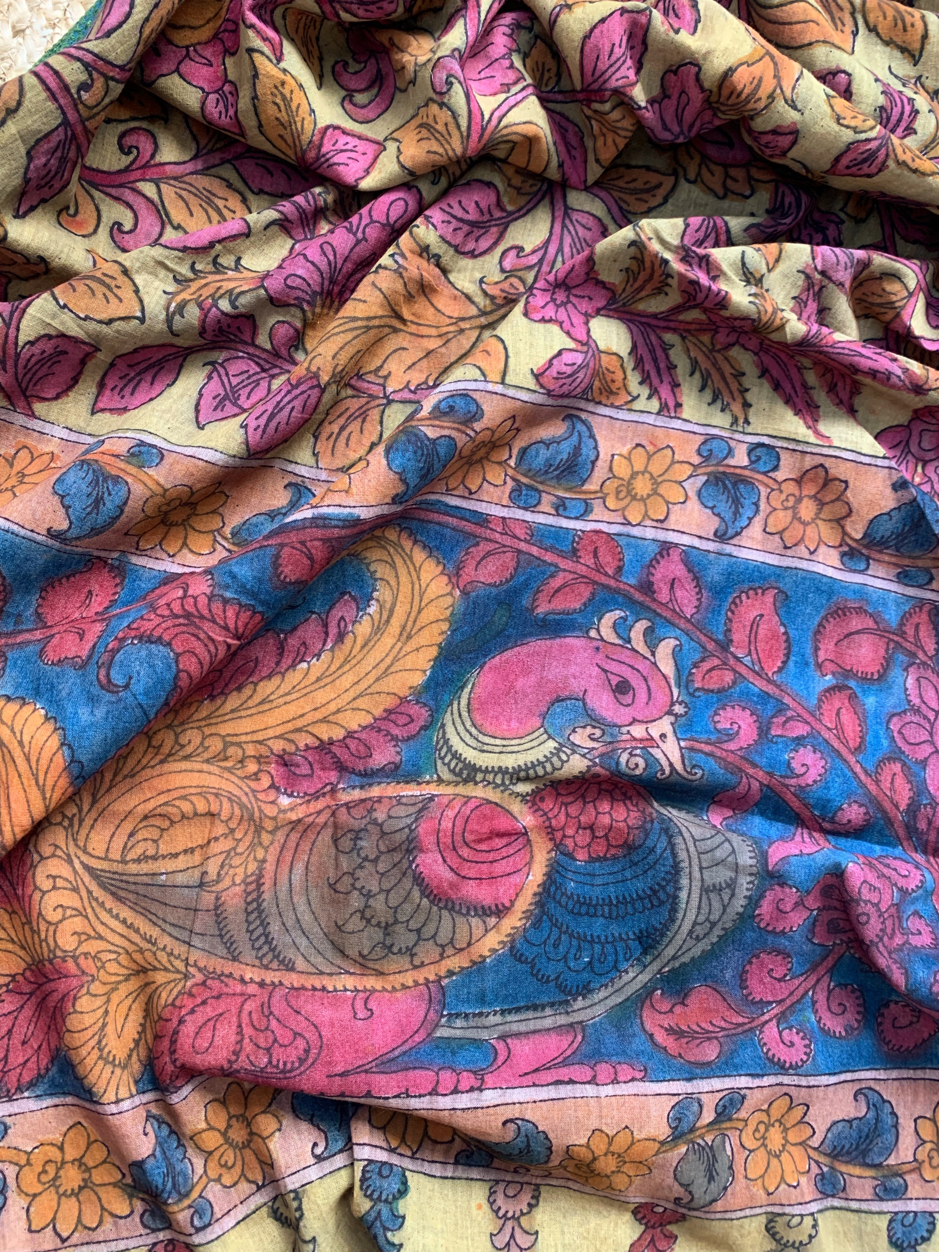 Handcrafted Kalamkari Kurta Dupatta Set