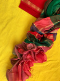 Handwoven Maheshwari Kurta dupatta set
