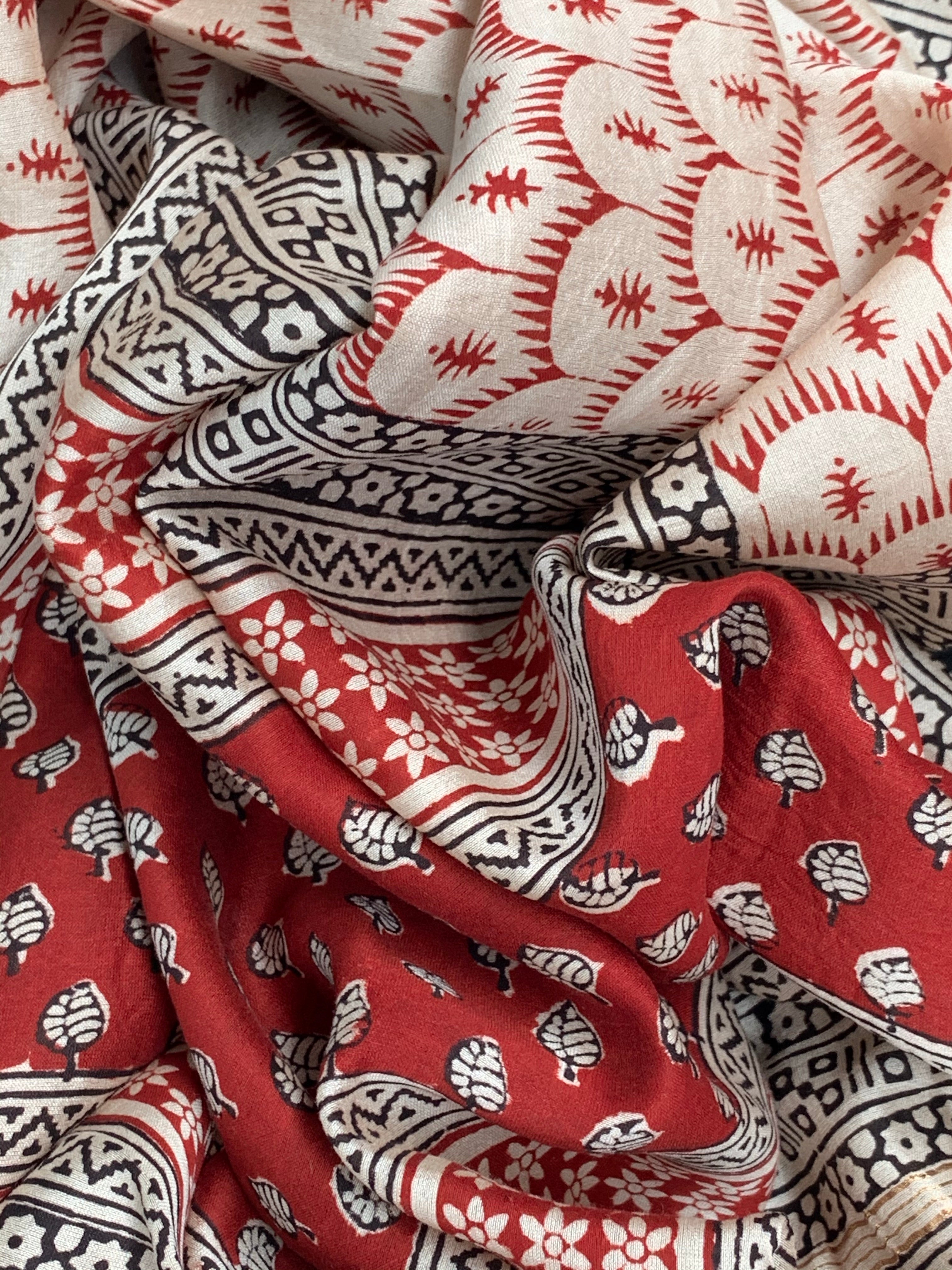 Handblock Chanderi Bagh Suit