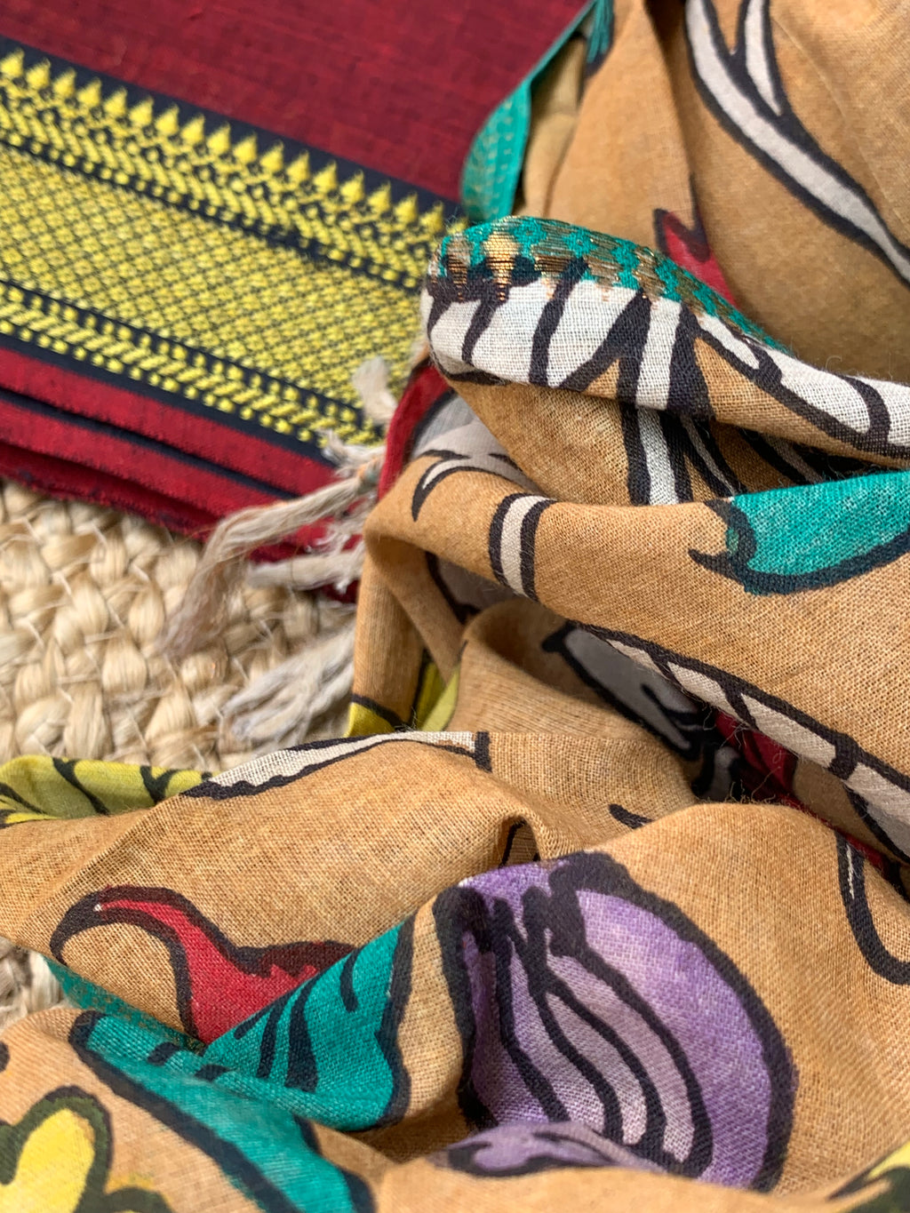 Handwoven Handcrafted Kalamkari Kurta Dupatta Set