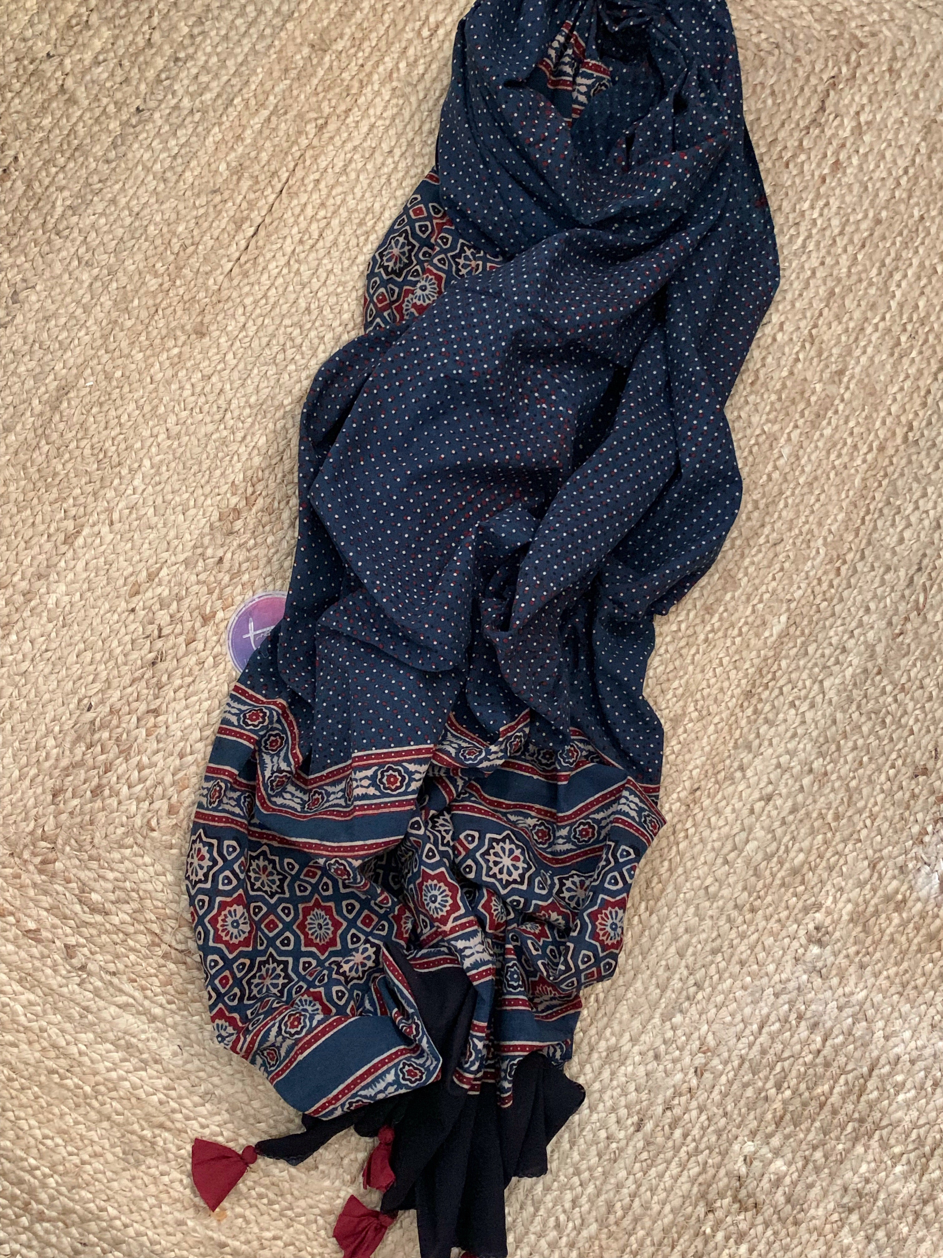 Handblock Ajrakh Suit