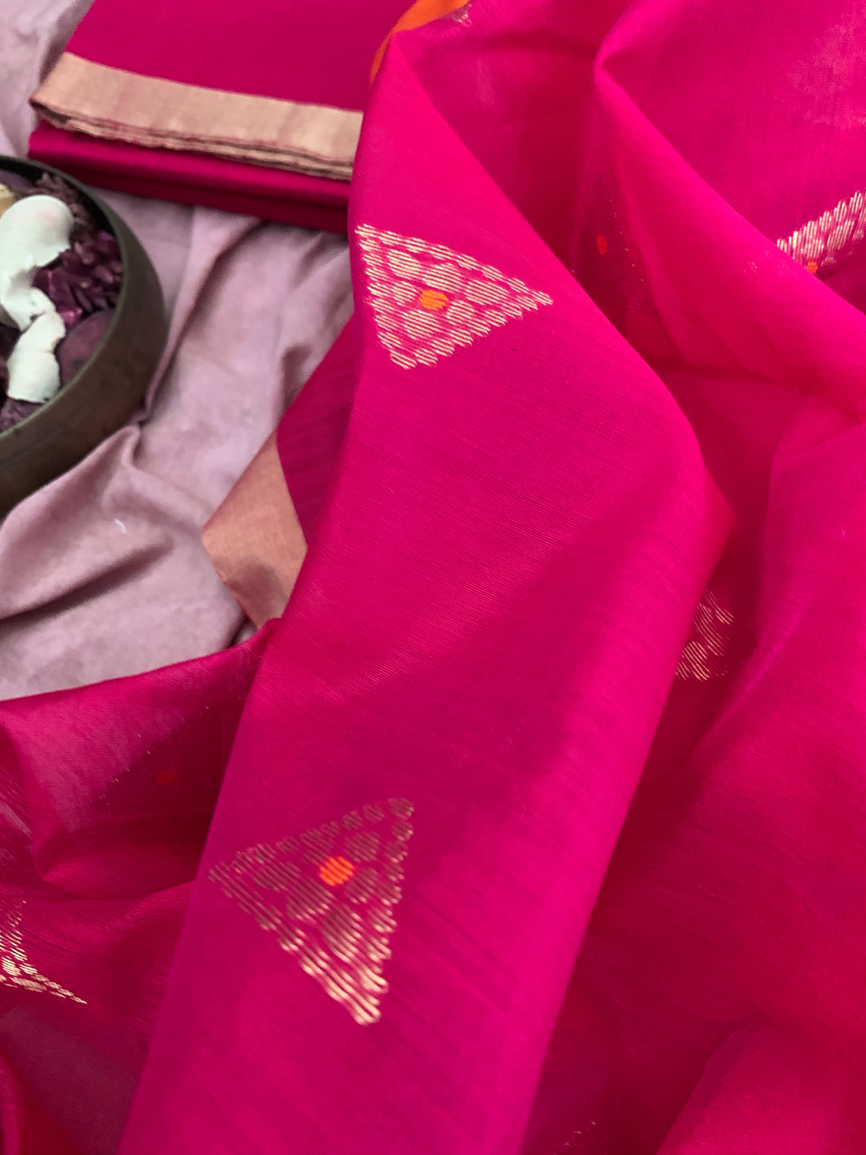 Handwoven Chanderi Kurta Dupatta Set