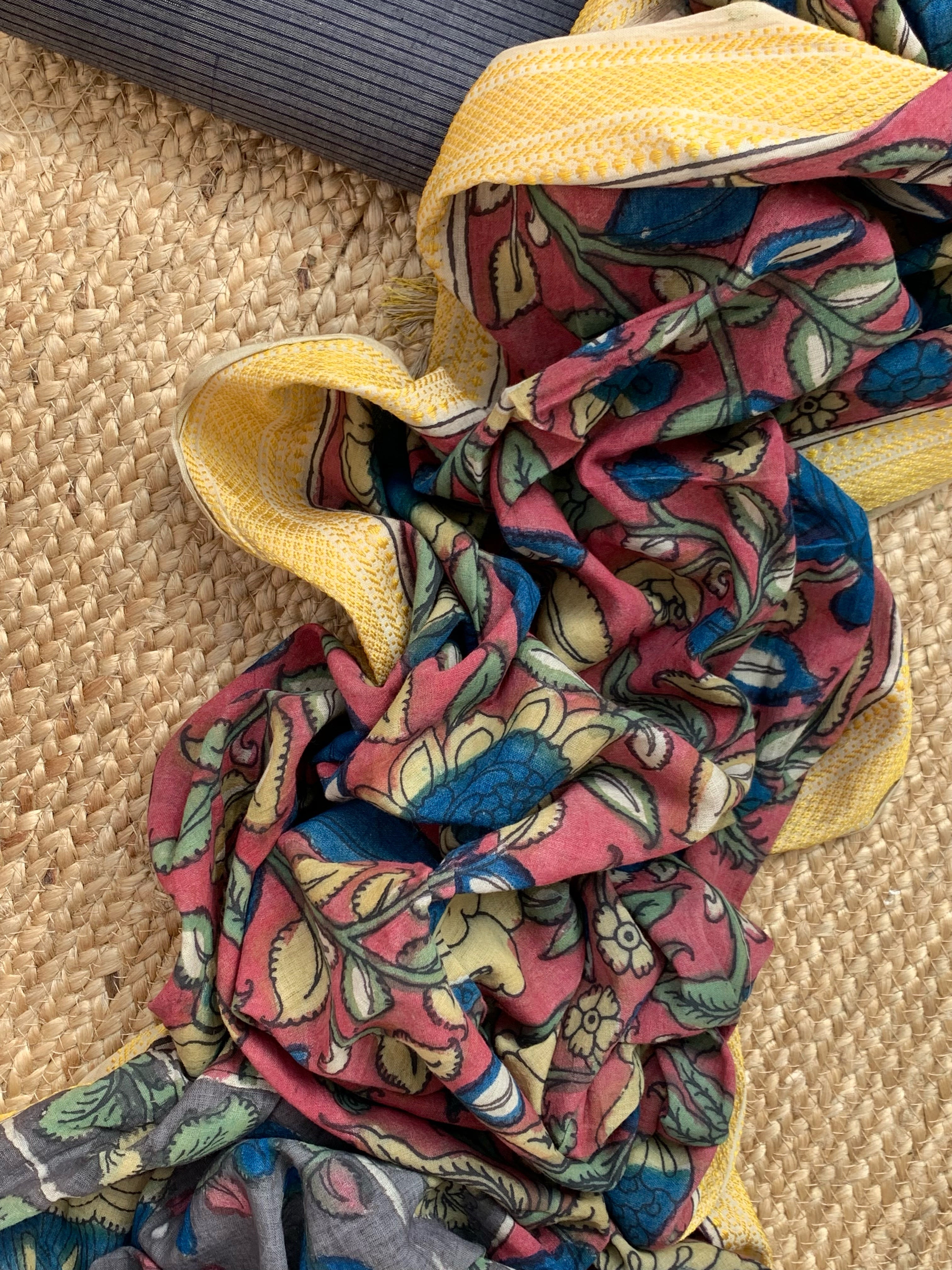 Handcrafted Kalamkari Kurta Dupatta Set
