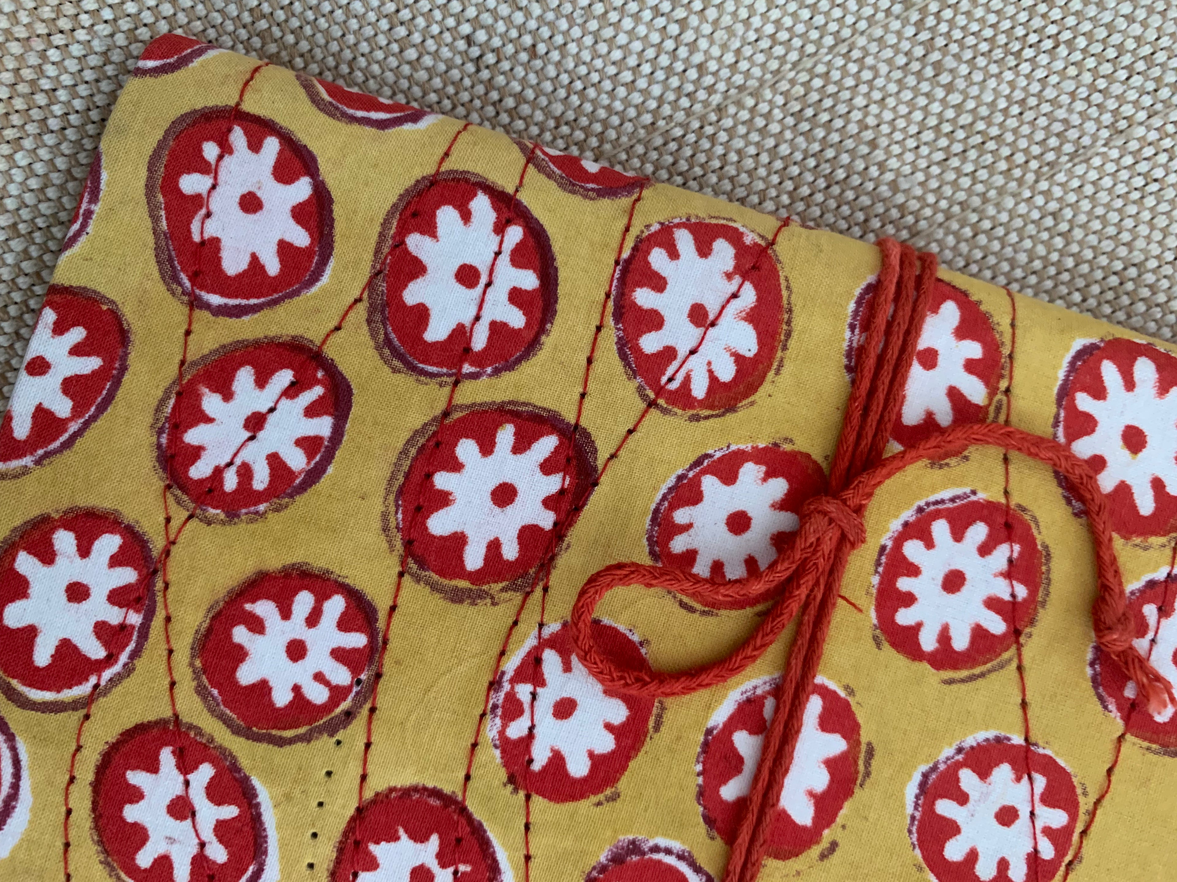Hand Block Print Fabric Traditional Bahi - A5