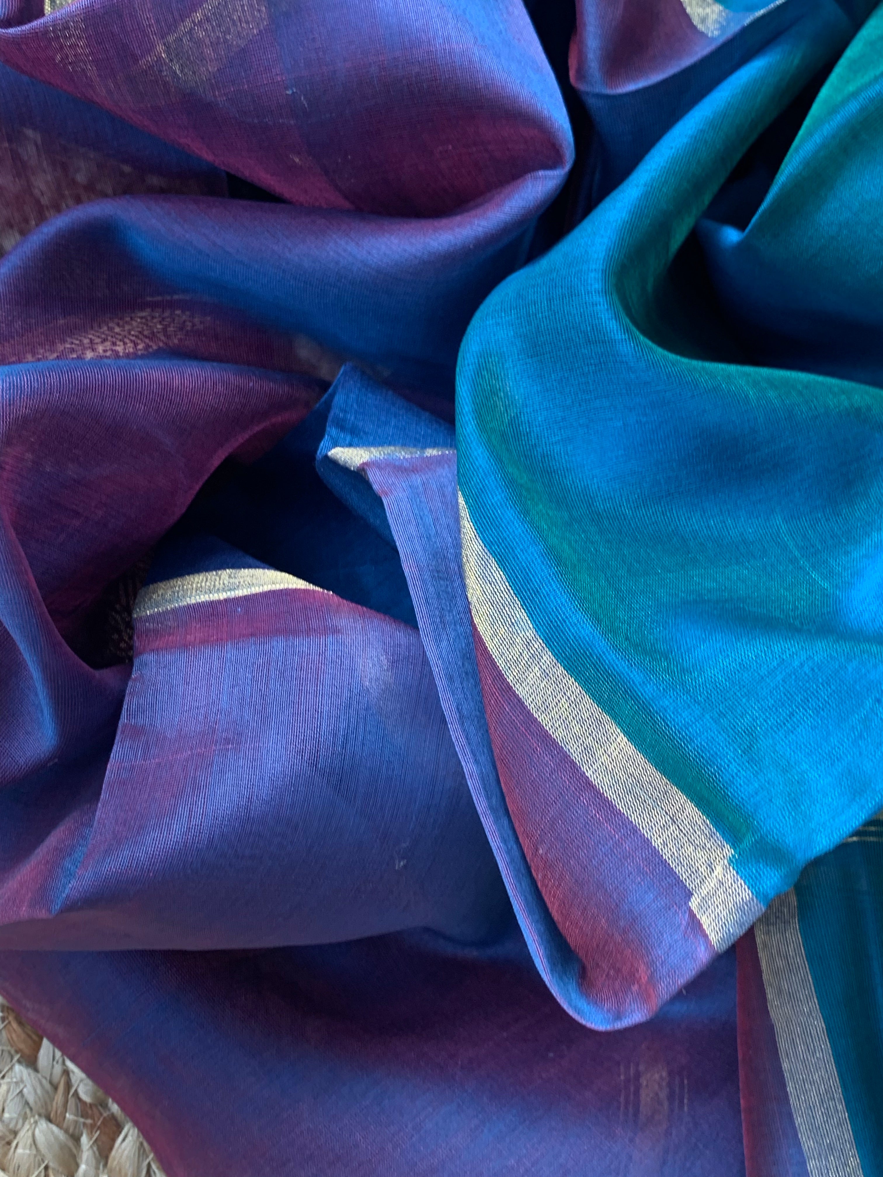 Handwoven Maheshwari Kurta dupatta set