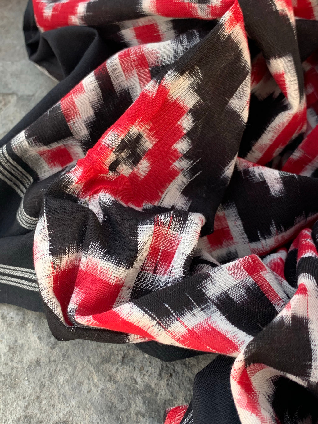 Handwoven Ikat Kurta  Dupatta set