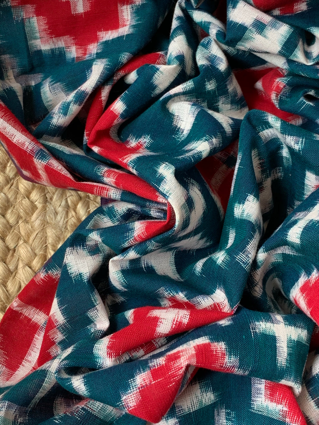 Handwoven Ikat Kurta  Dupatta set