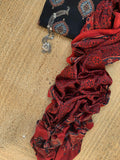 Hand Block Natural Dyes Ajrakh Mashru Silk Kurta Dupatta Set