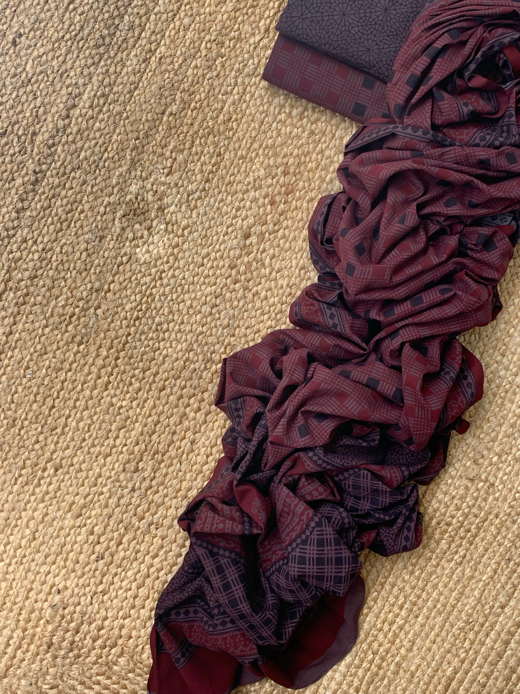 Natural Dyed Bagh Block Print Cotton Suit