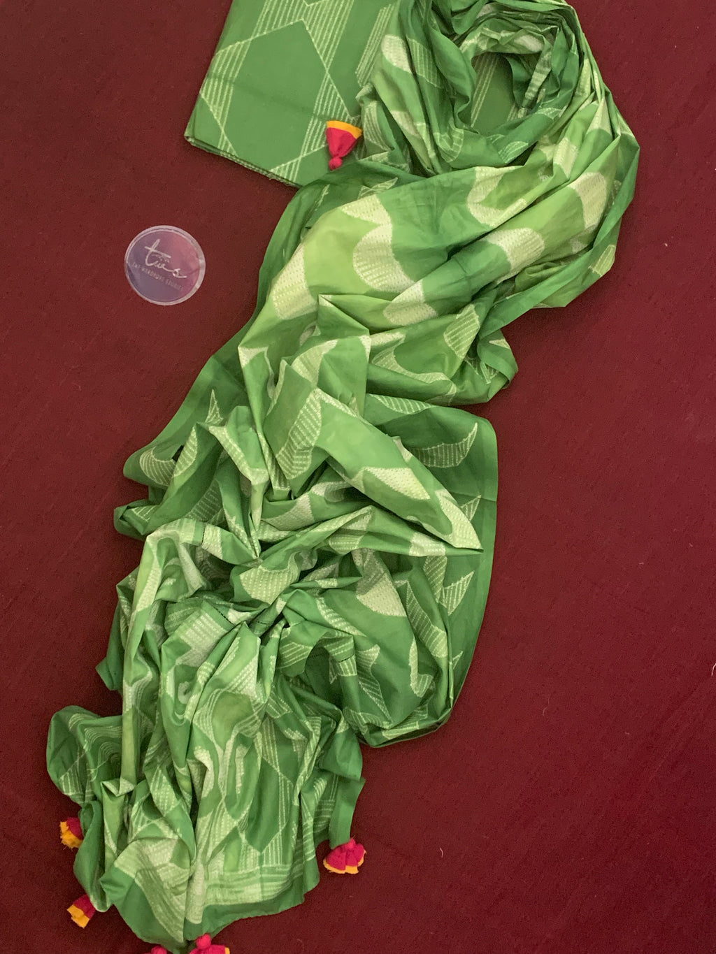 Handcrafted Shibori Kurta Dupatta Set