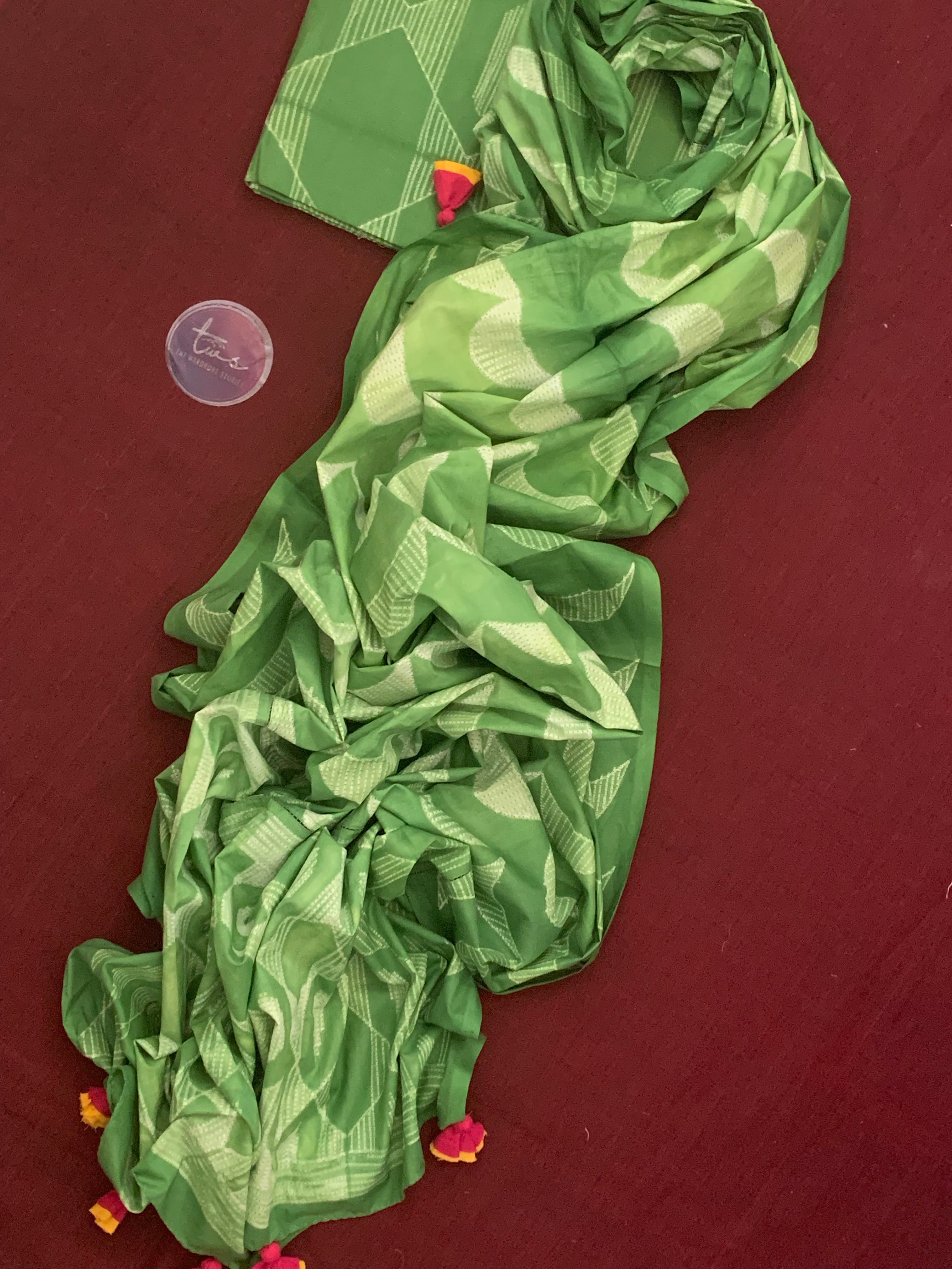 Handcrafted Shibori Kurta Dupatta Set