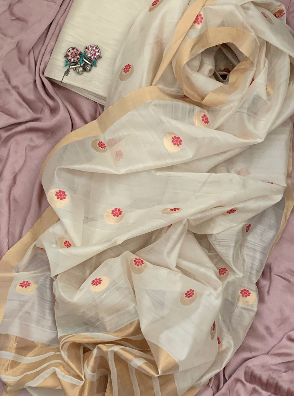 Handloom Chanderi Kurta Dupatta Set