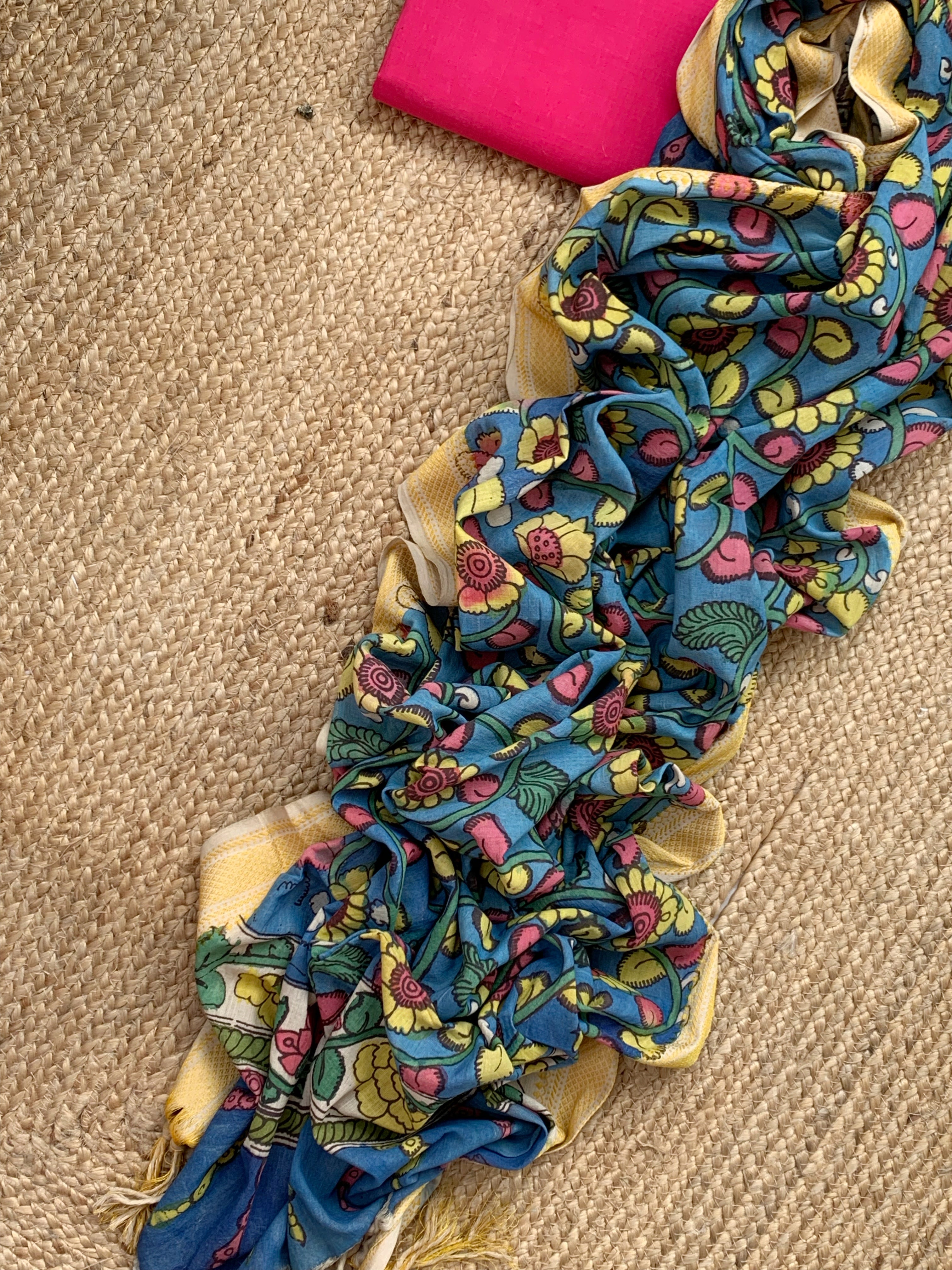 Handcrafted Kalamkari Kurta Dupatta Set