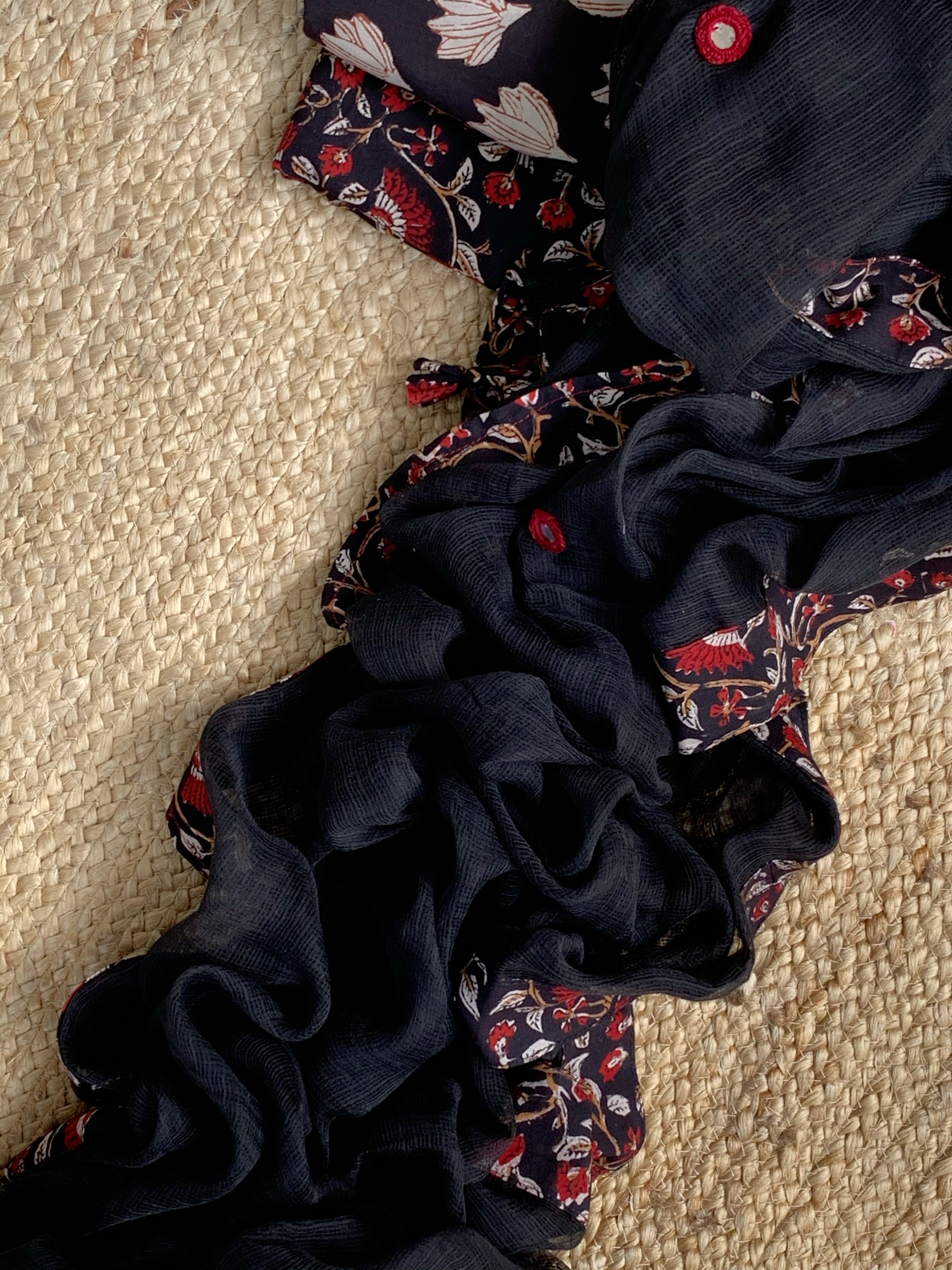 Handblock Cotton Kota Suit