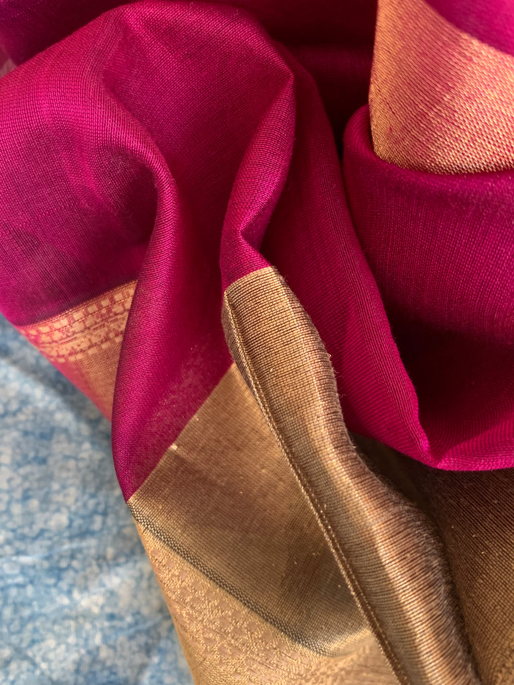 Handwoven Maheshwari Kurta dupatta set