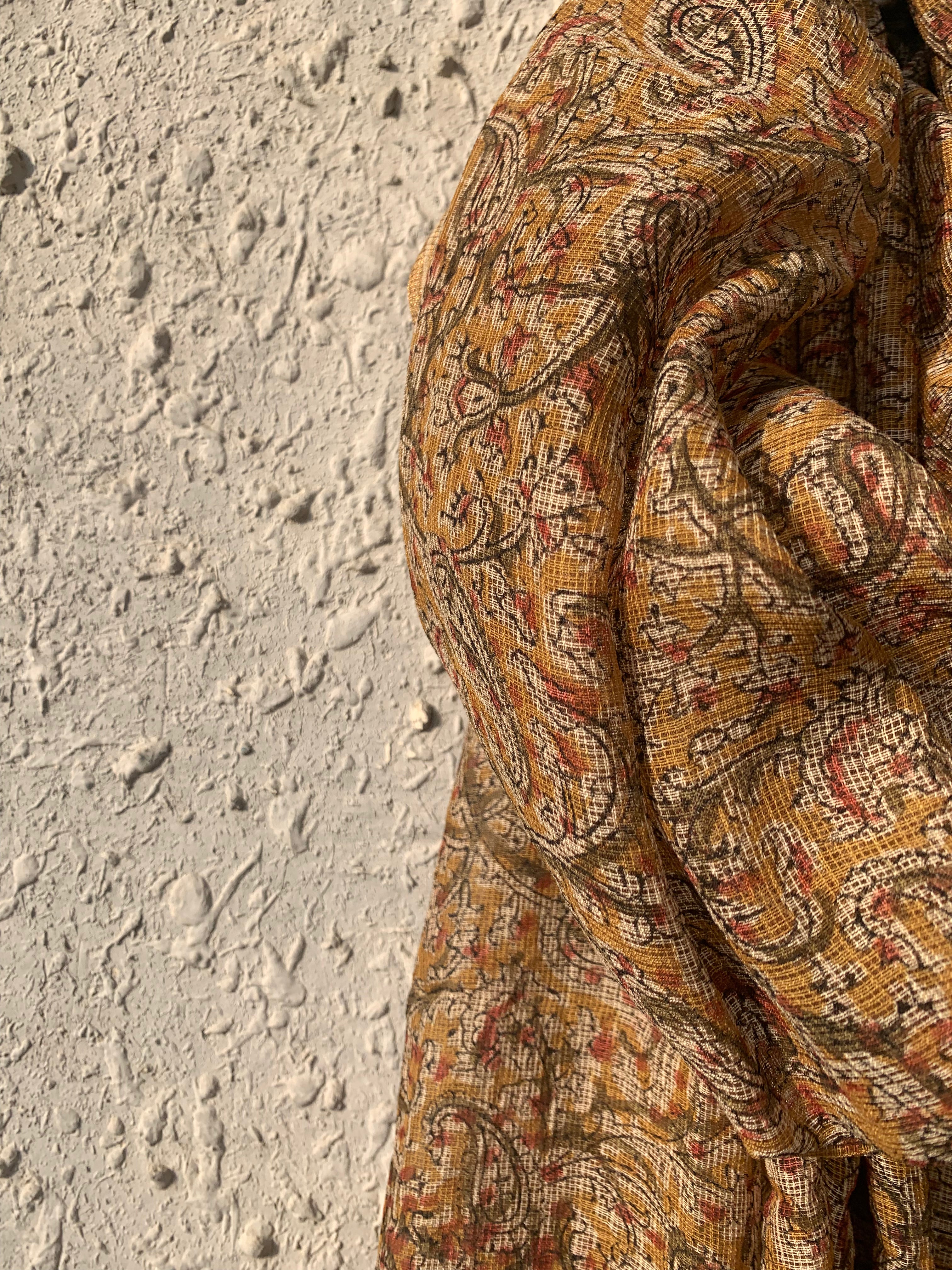 Handwoven and Handblock Natural Dye Kalamkari Kota Dupatta