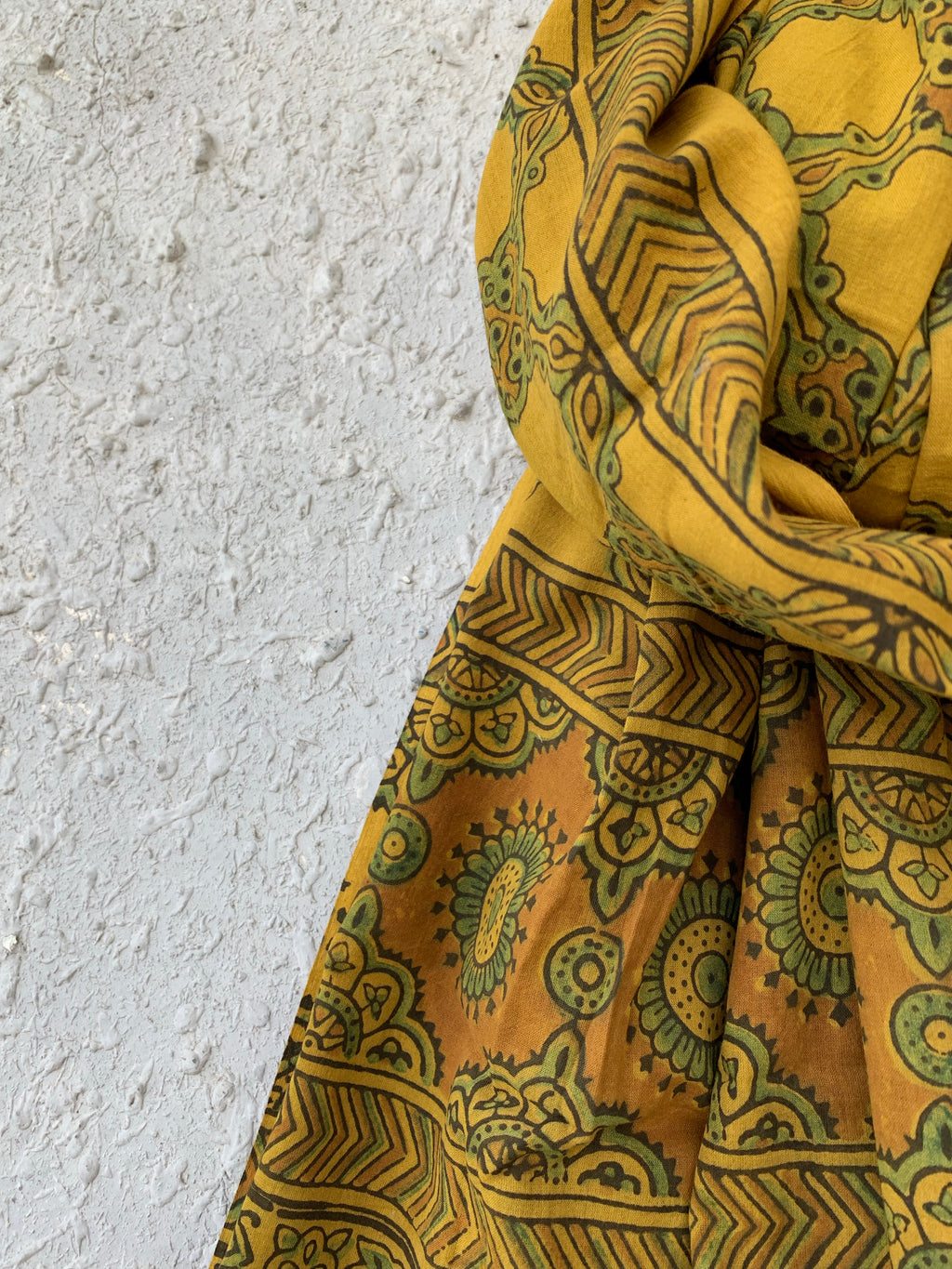 Handblock Ajrakh Dupatta