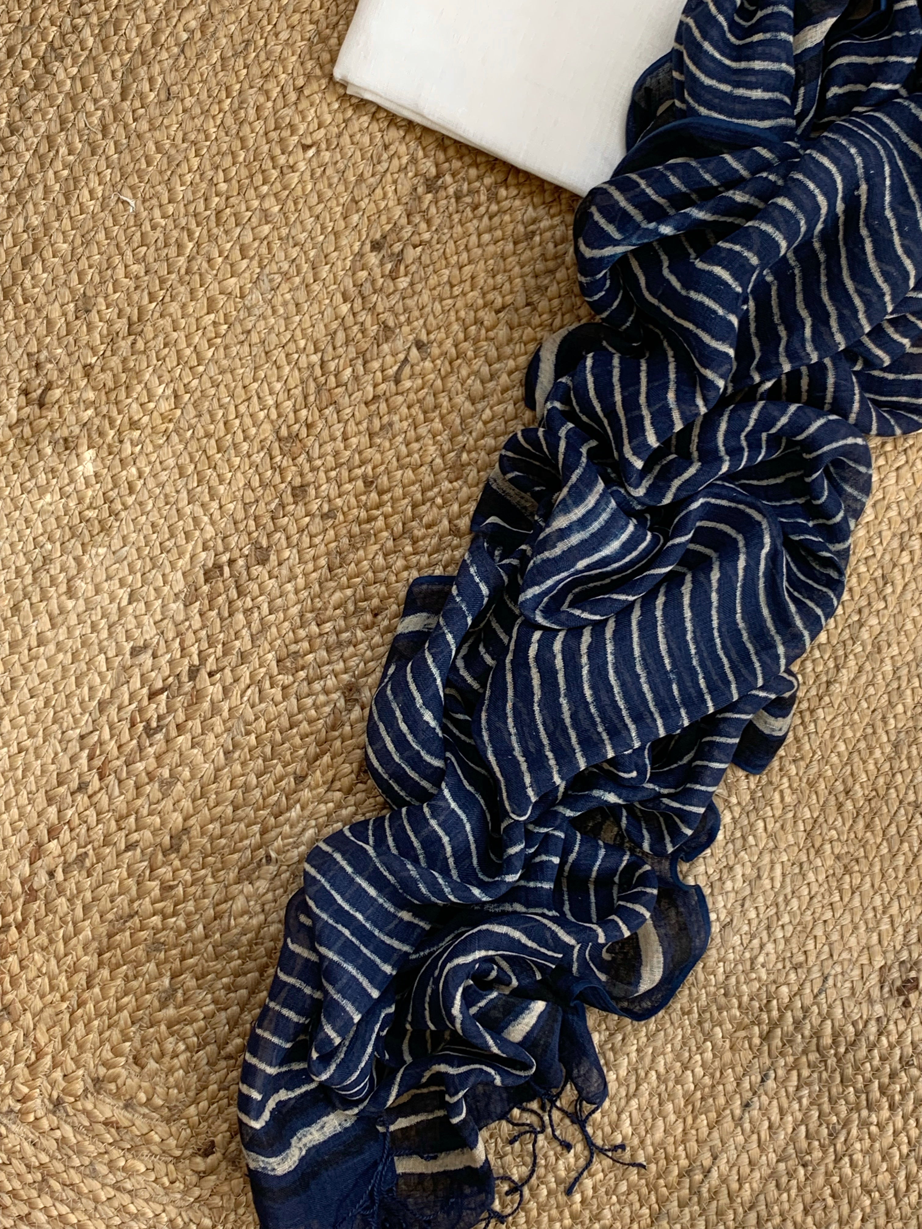Handcrafted Linen Kurta Dupatta Set