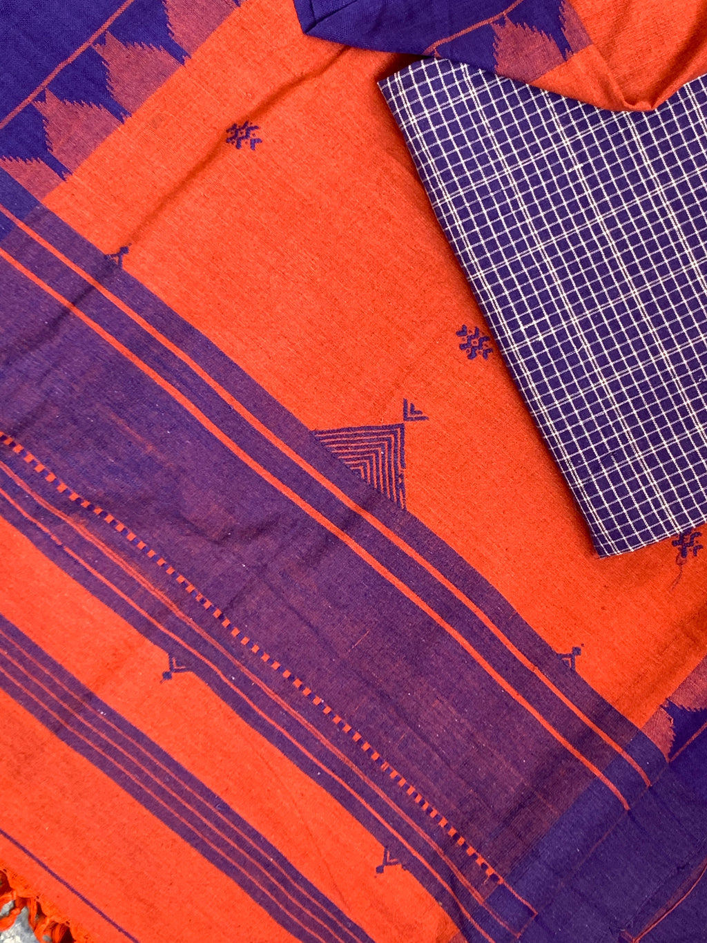 Handspun Handwoven Kotpad Kurta Dupatta Set