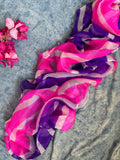 Handcrafted Tie-Dye Silk Kota Doria Dupatta