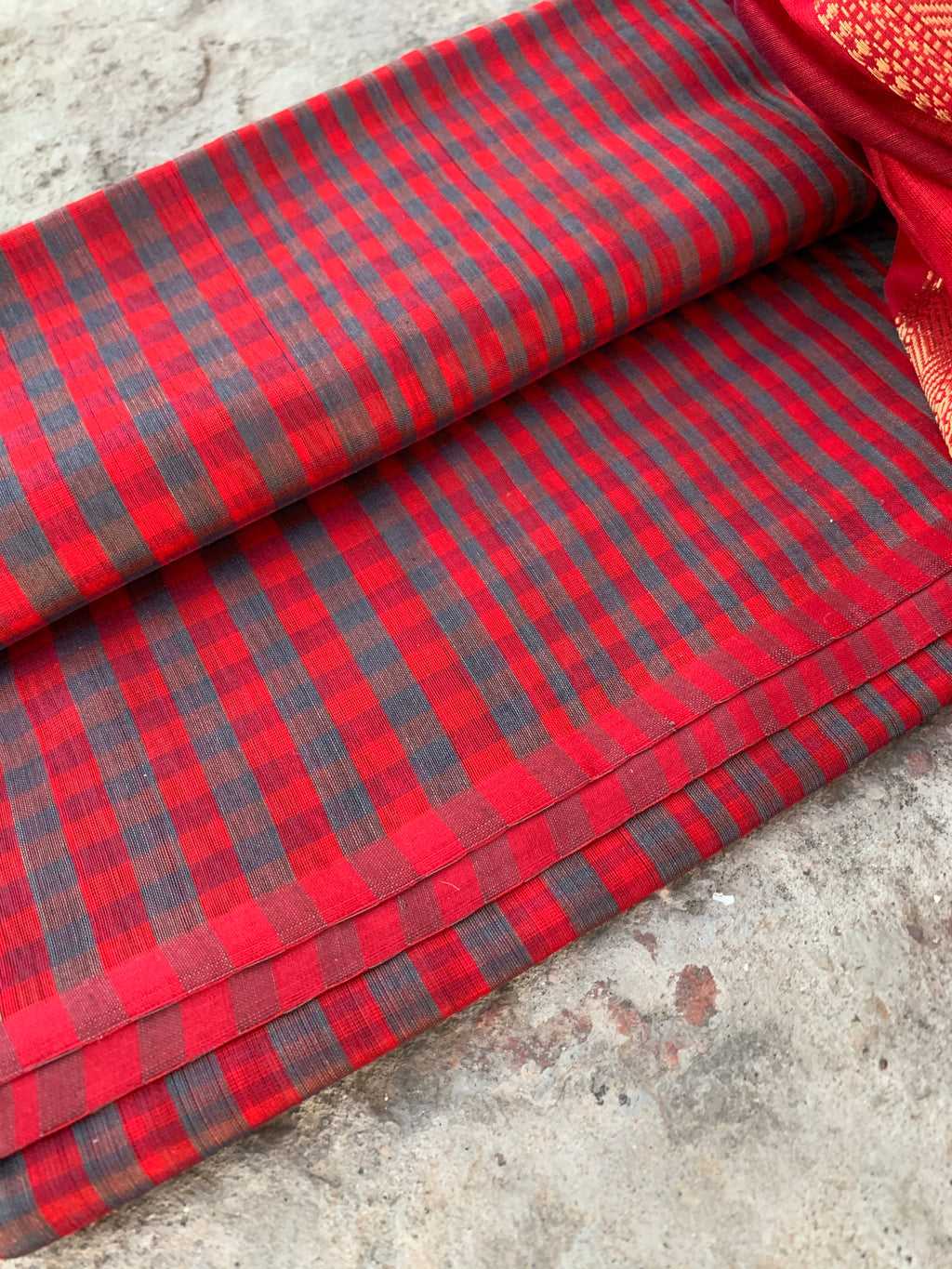 Handwoven Maheshwari Kurta dupatta set