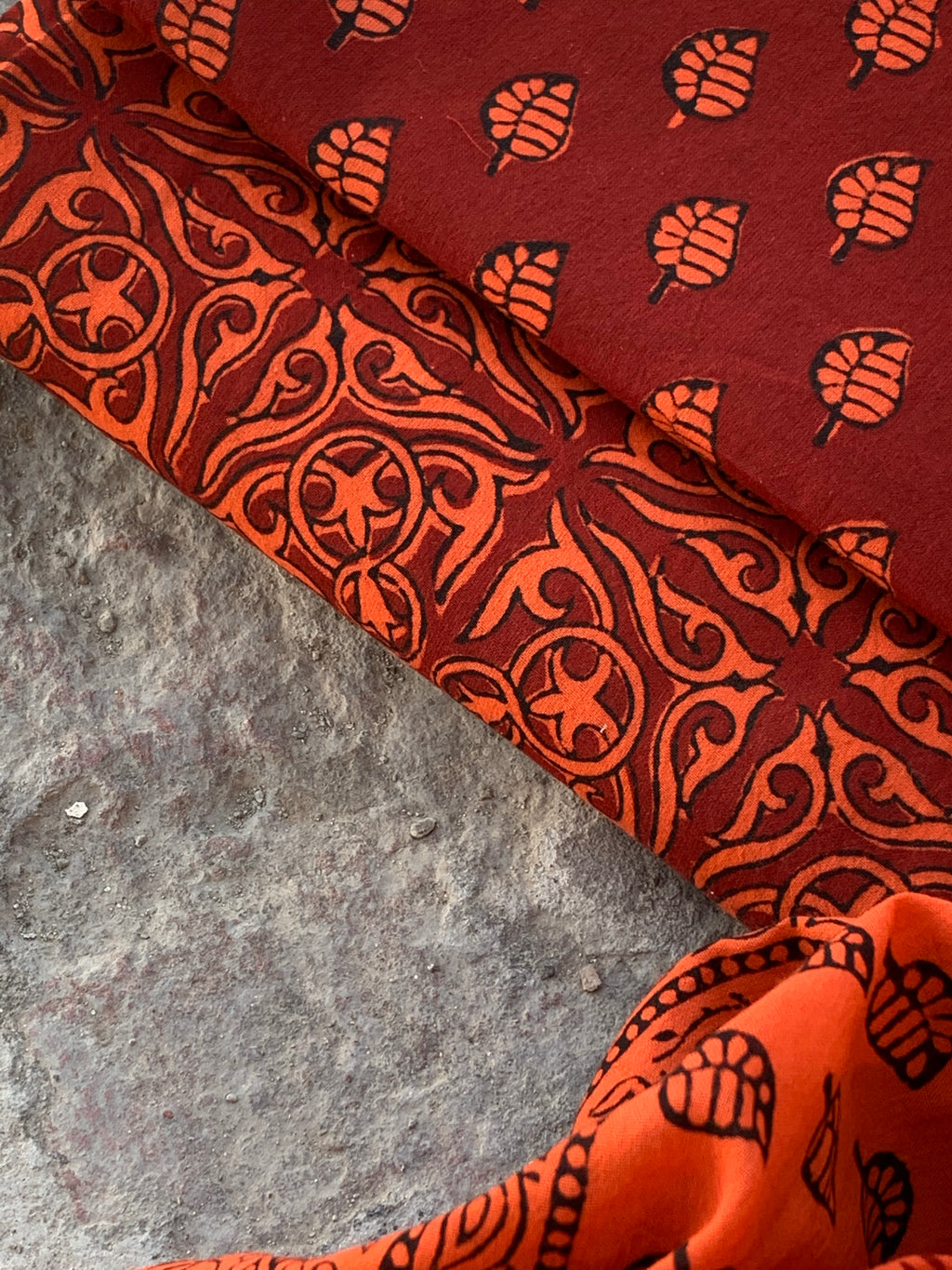 Natural Dyed Bagh Handblock Cotton Suit