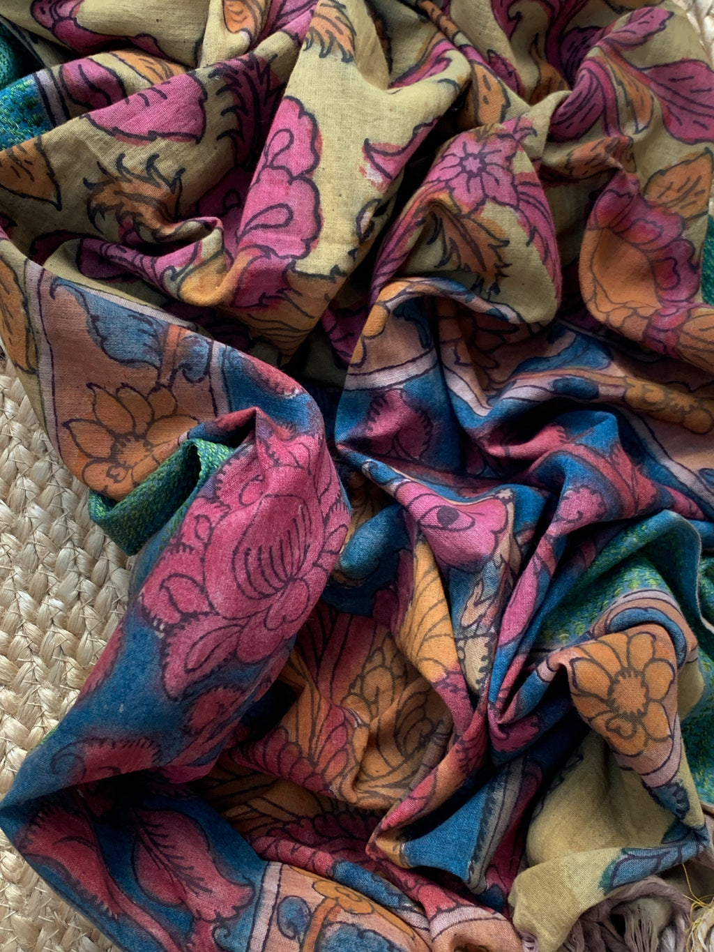 Handcrafted Kalamkari Kurta Dupatta Set