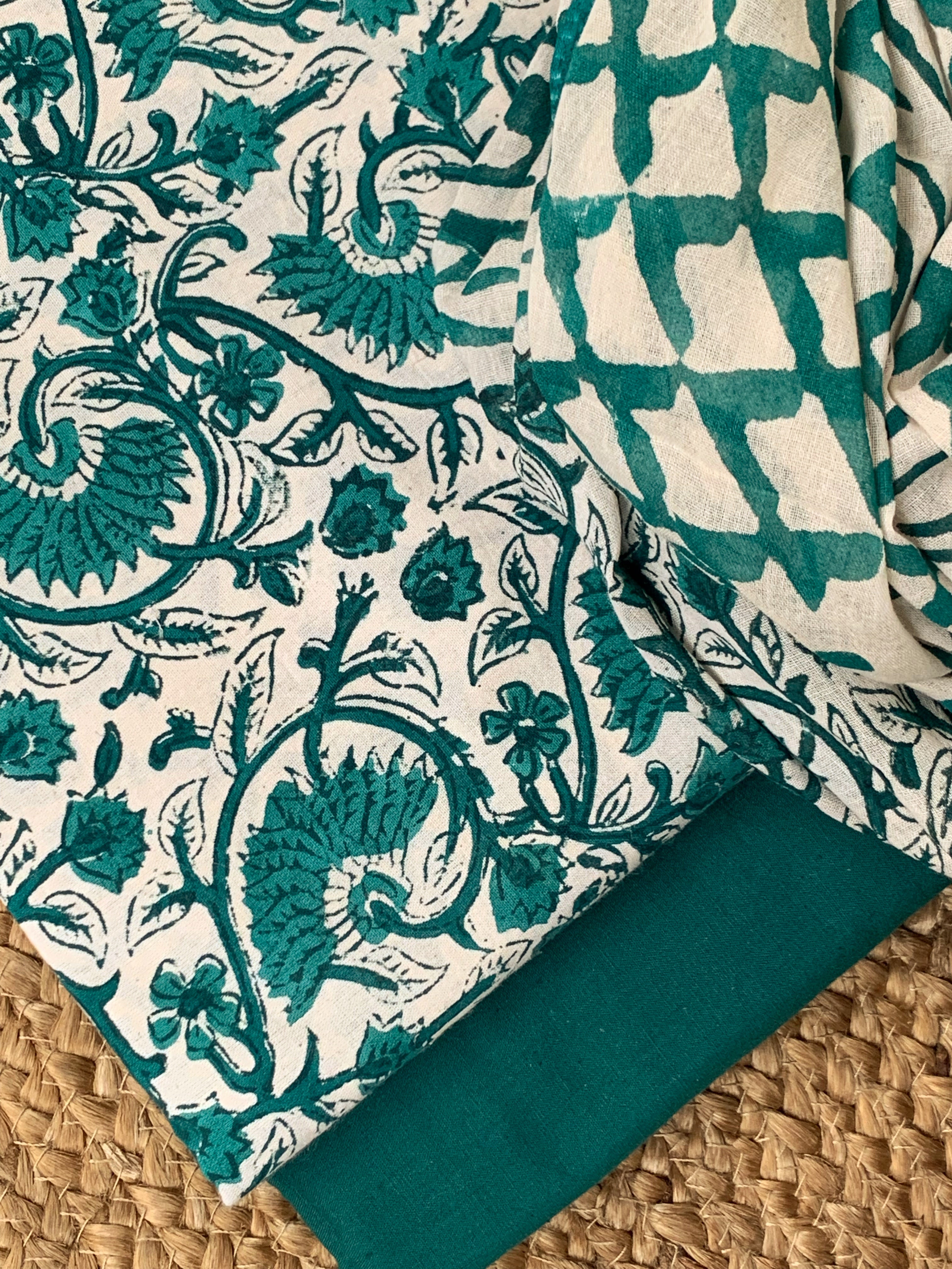 Handblock Cotton Suit