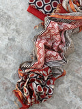 Handblock chanderi suit