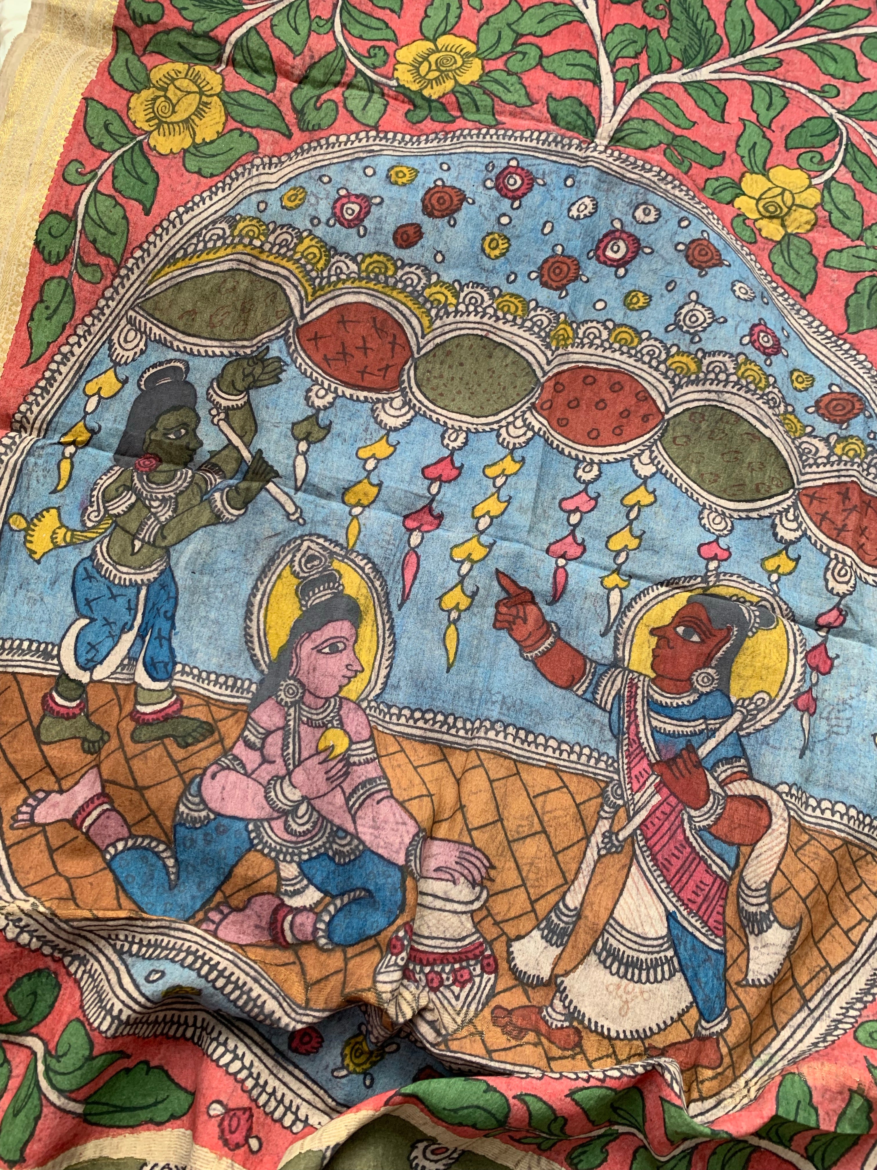 Handcrafted Kalamkari Kurta Dupatta Set