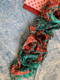 Handblock Printed Cotton Chanderi Dupatta Suit